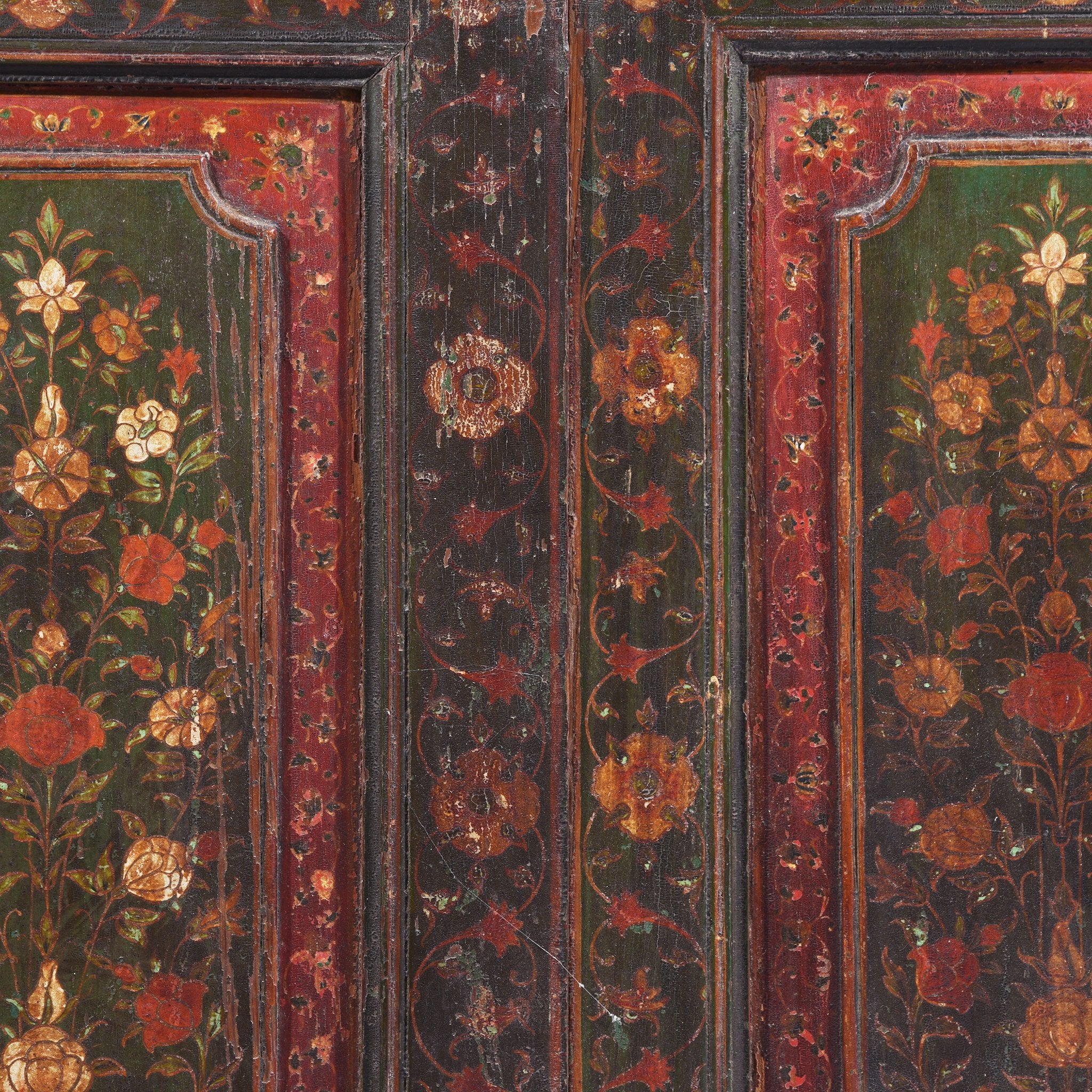 Painted Glazed Doors From Bikaner - 19th Century - Image 2
