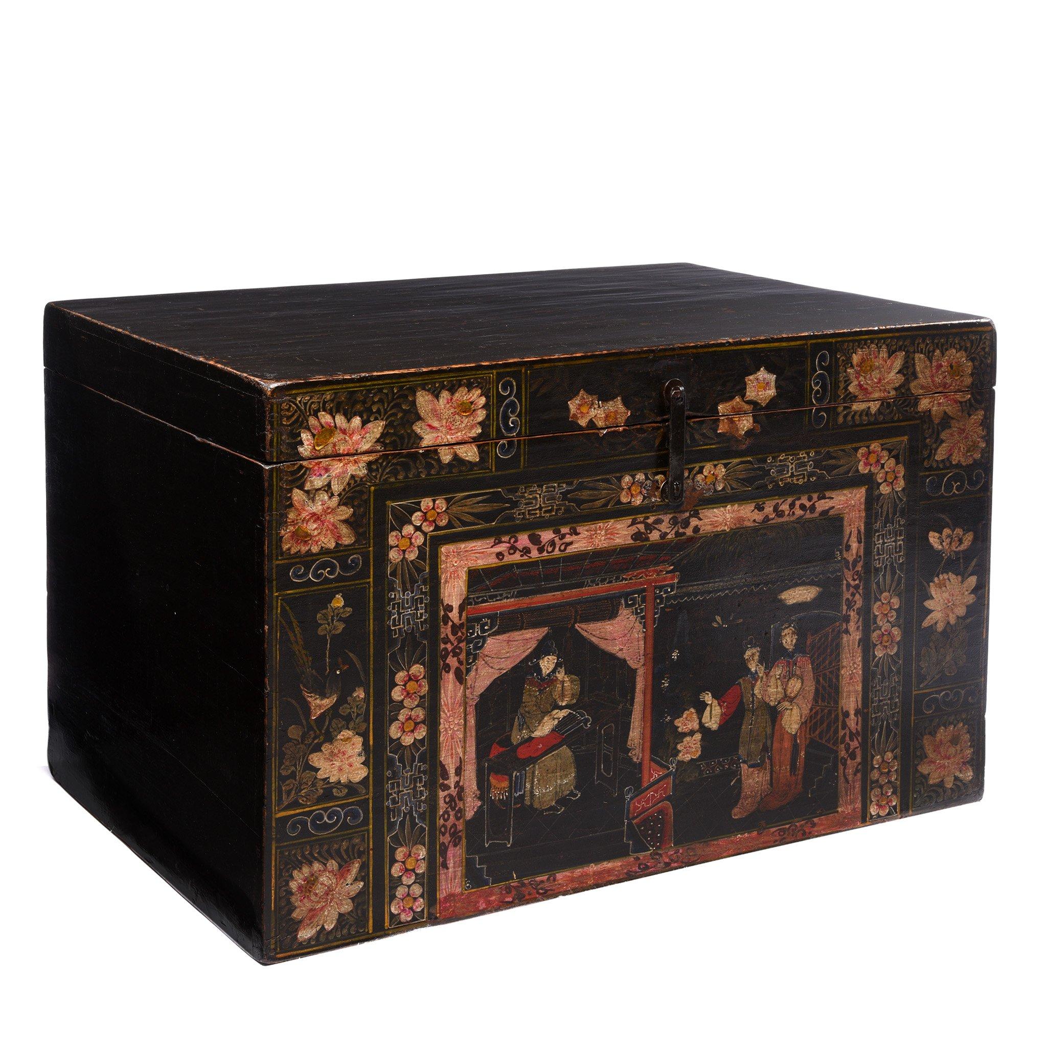 Painted Opera Chest From Shanxi - 19thC - Image 3