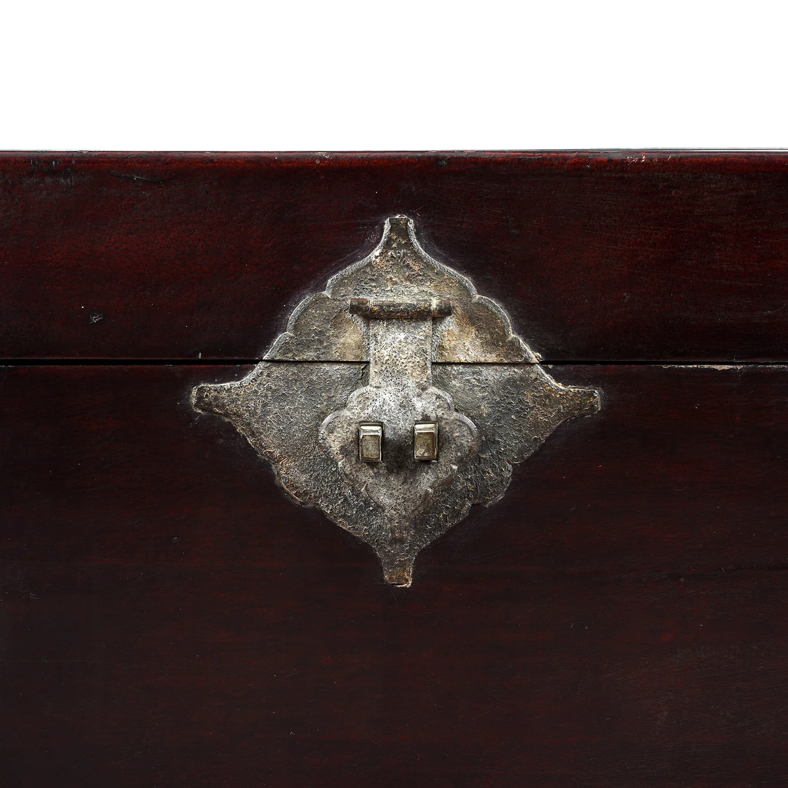 Aubergine Leather Trunk From Shanghai - Early 19thC - Image 7
