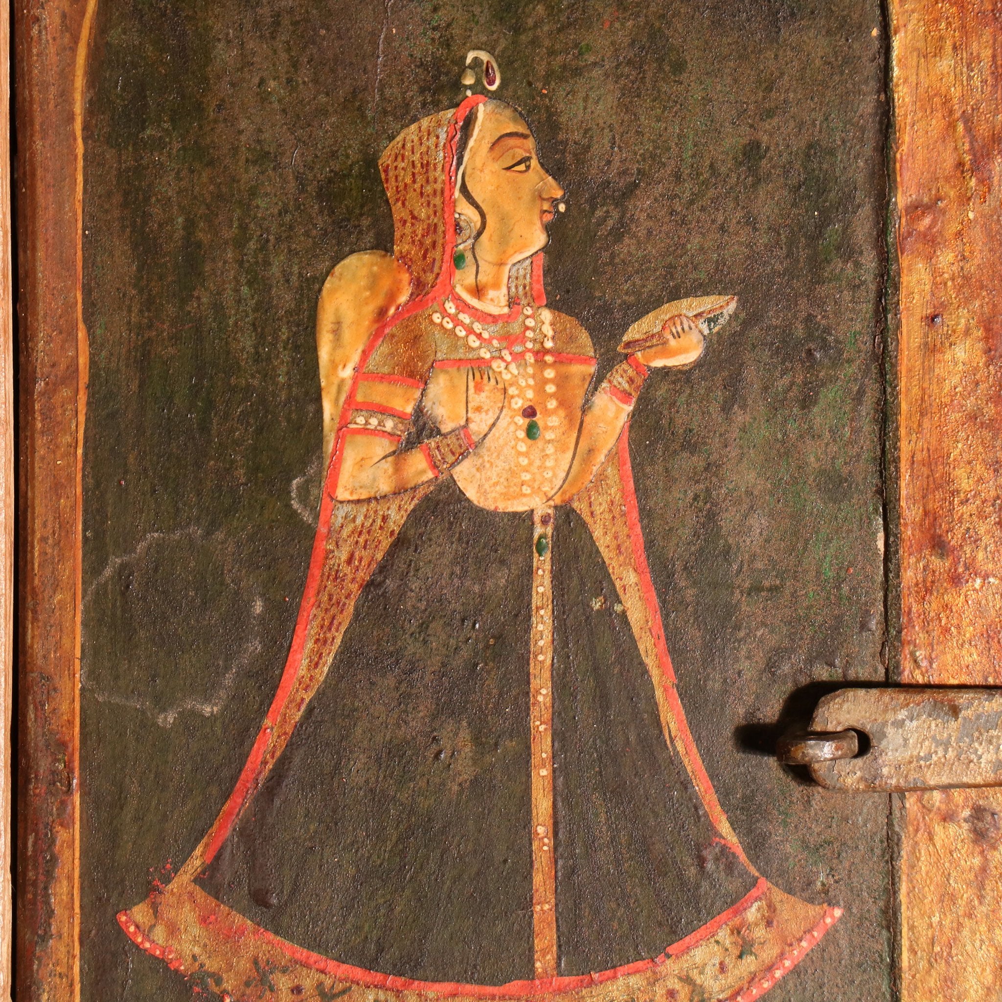 Painted Window from Bikaner, Rajasthan - 19thC - Image 3