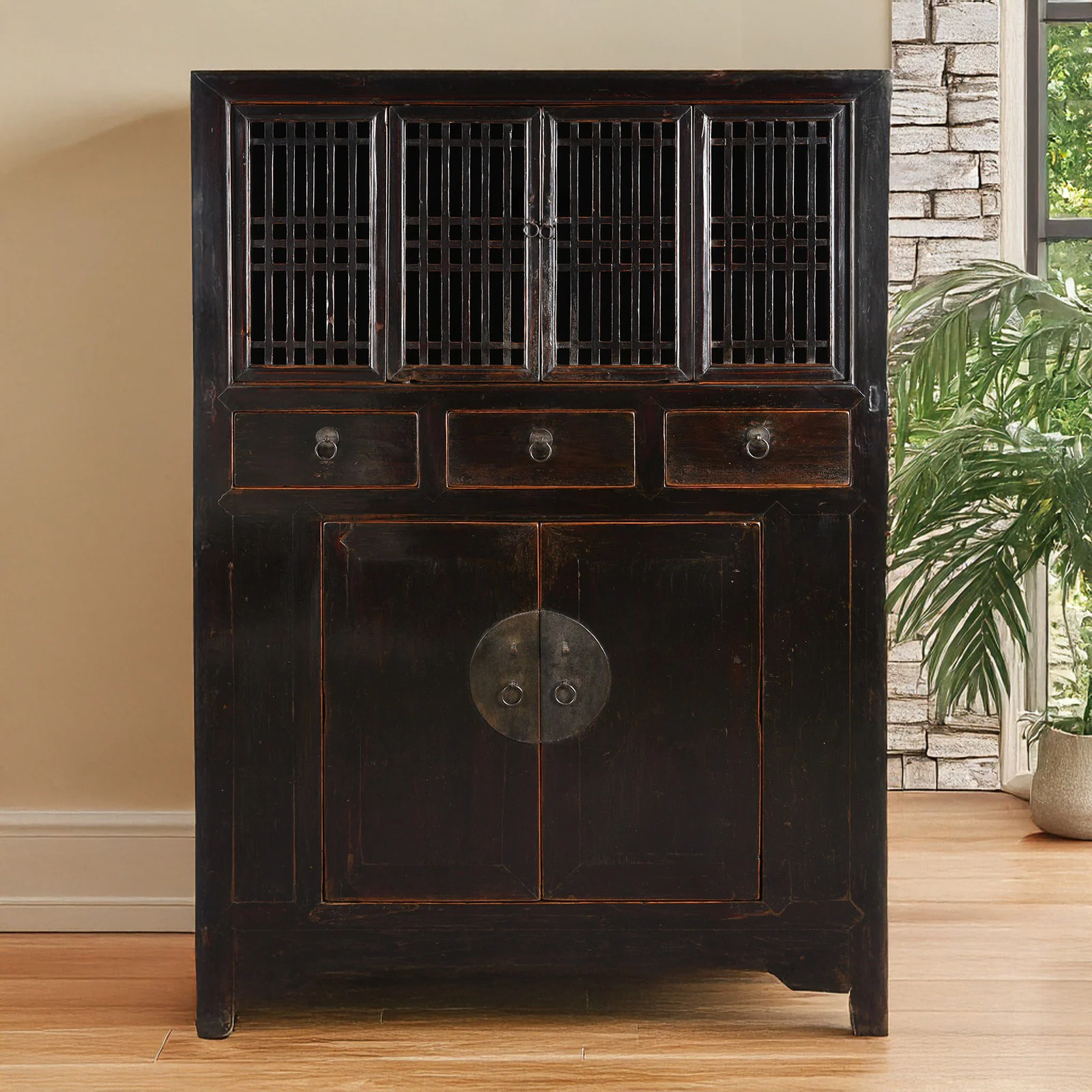 Black Lacquer Kitchen Cabinet From Tianjin - 19th Century - Image 2