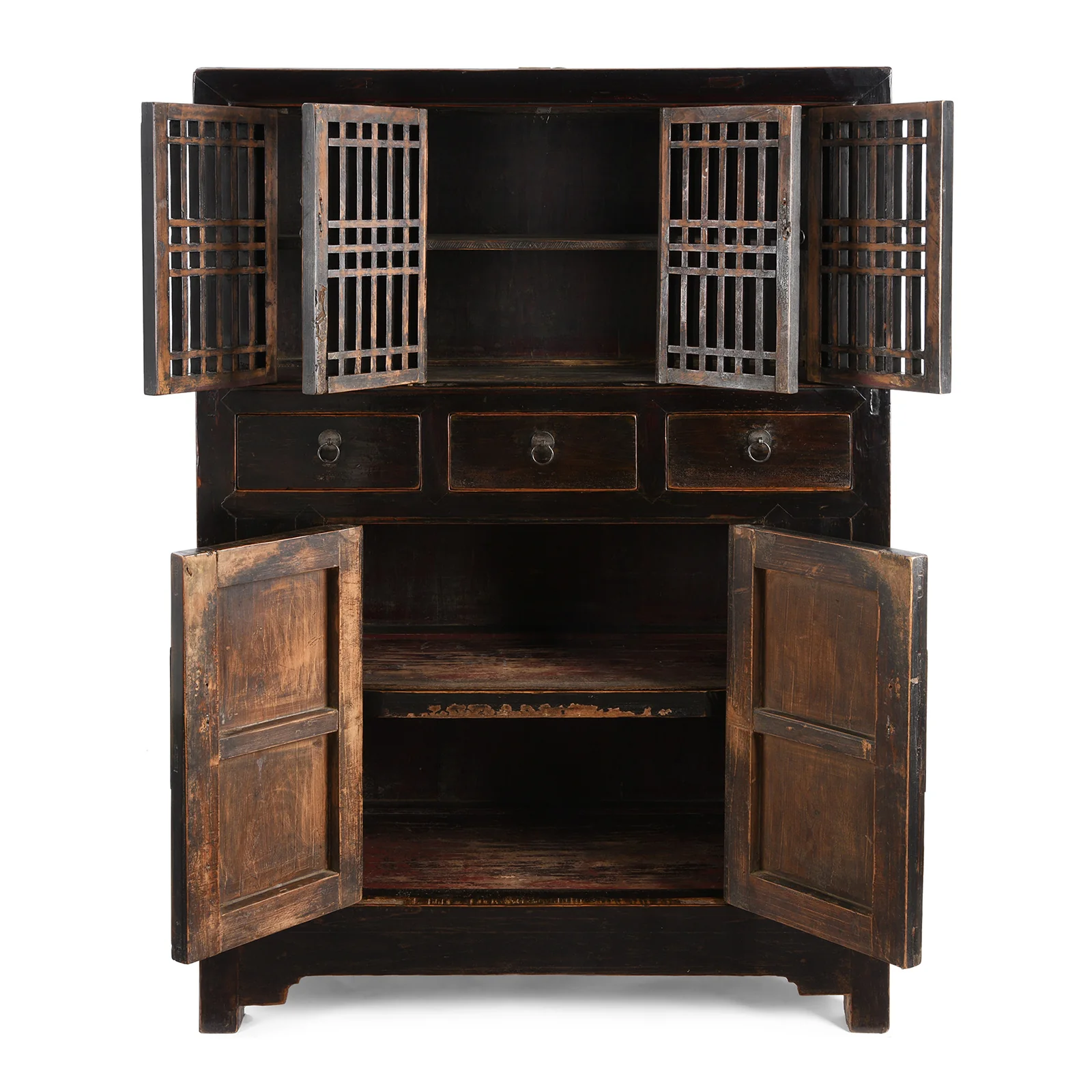 Black Lacquer Kitchen Cabinet From Tianjin - 19th Century - Image 4