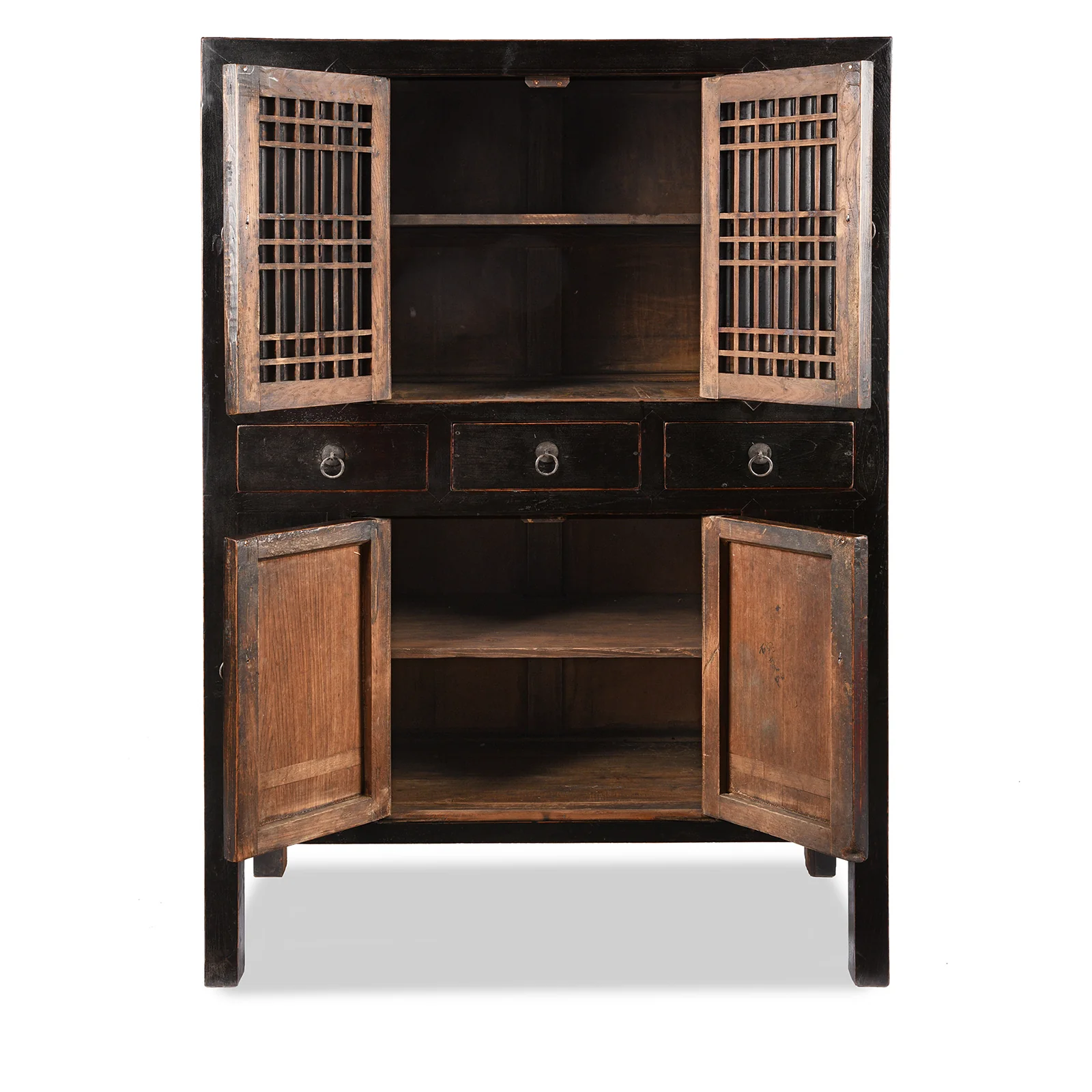 Black Lacquer Kitchen Cabinet From Tianjin - 19th Century - Image 4