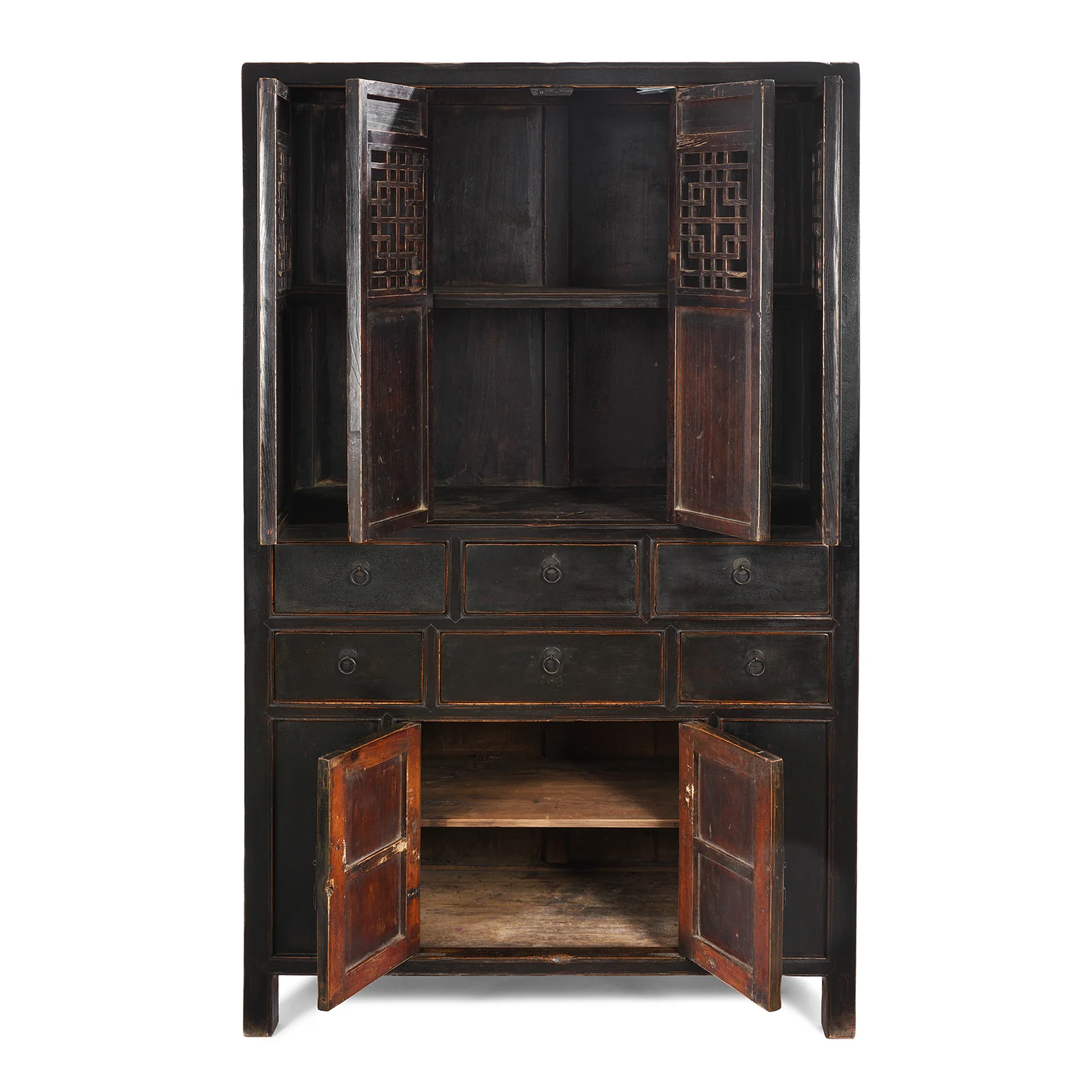 Black Lacquer Kitchen Cabinet From Tianjin - 19th Century - Image 3