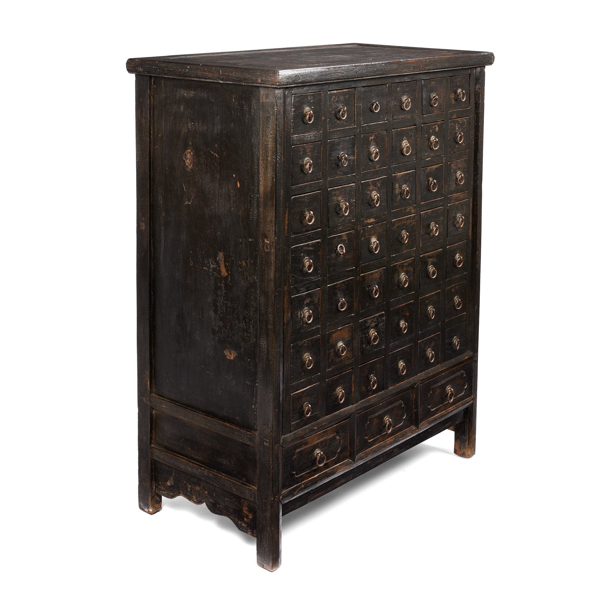 Black Painted Apothecary Chest From Shanxi - 19thC - Image 3