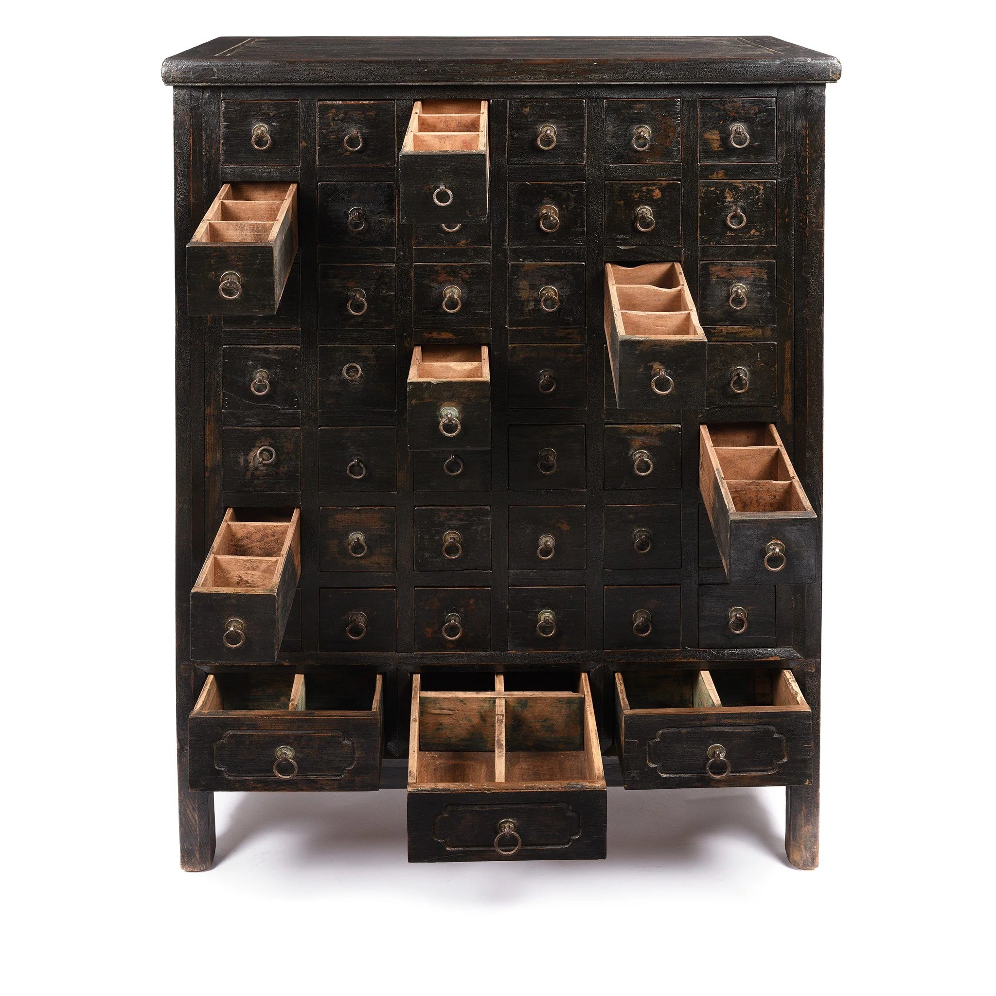 Black Painted Apothecary Chest From Shanxi - 19thC - Image 4