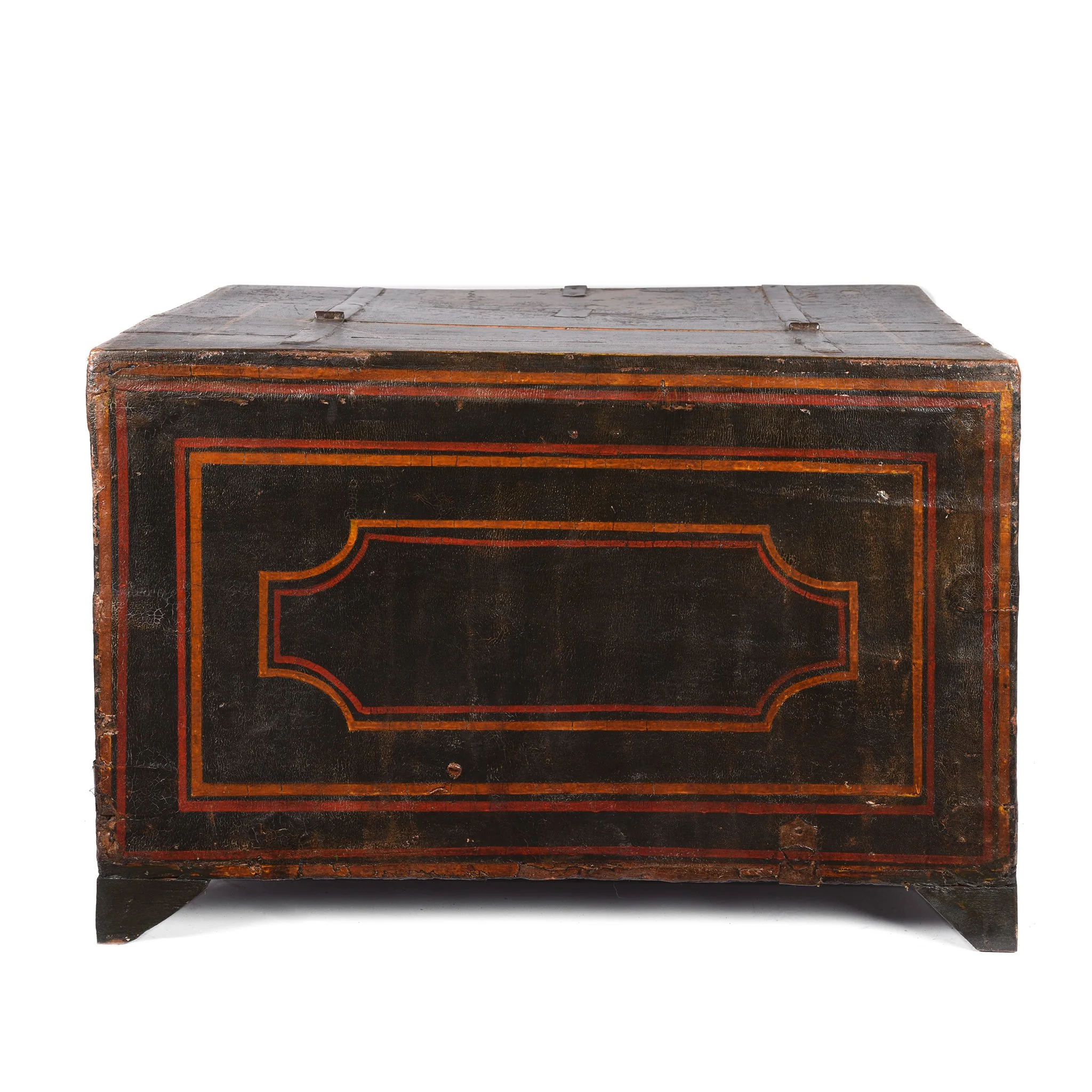Antique Painted Indian Chest from Bikaner - 19thC - Image 7