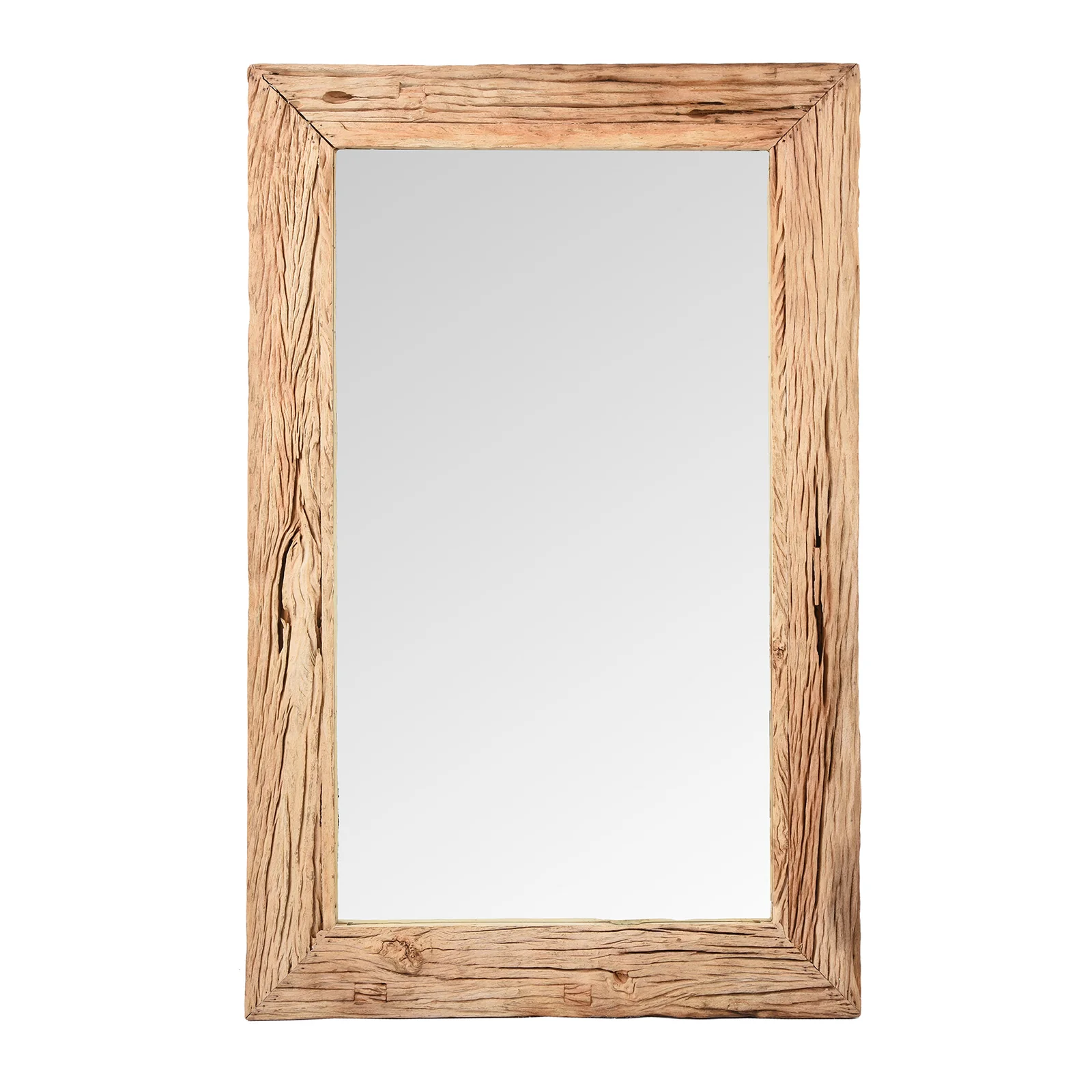 Rustic Bleached Driftwood Mirror - Image 4