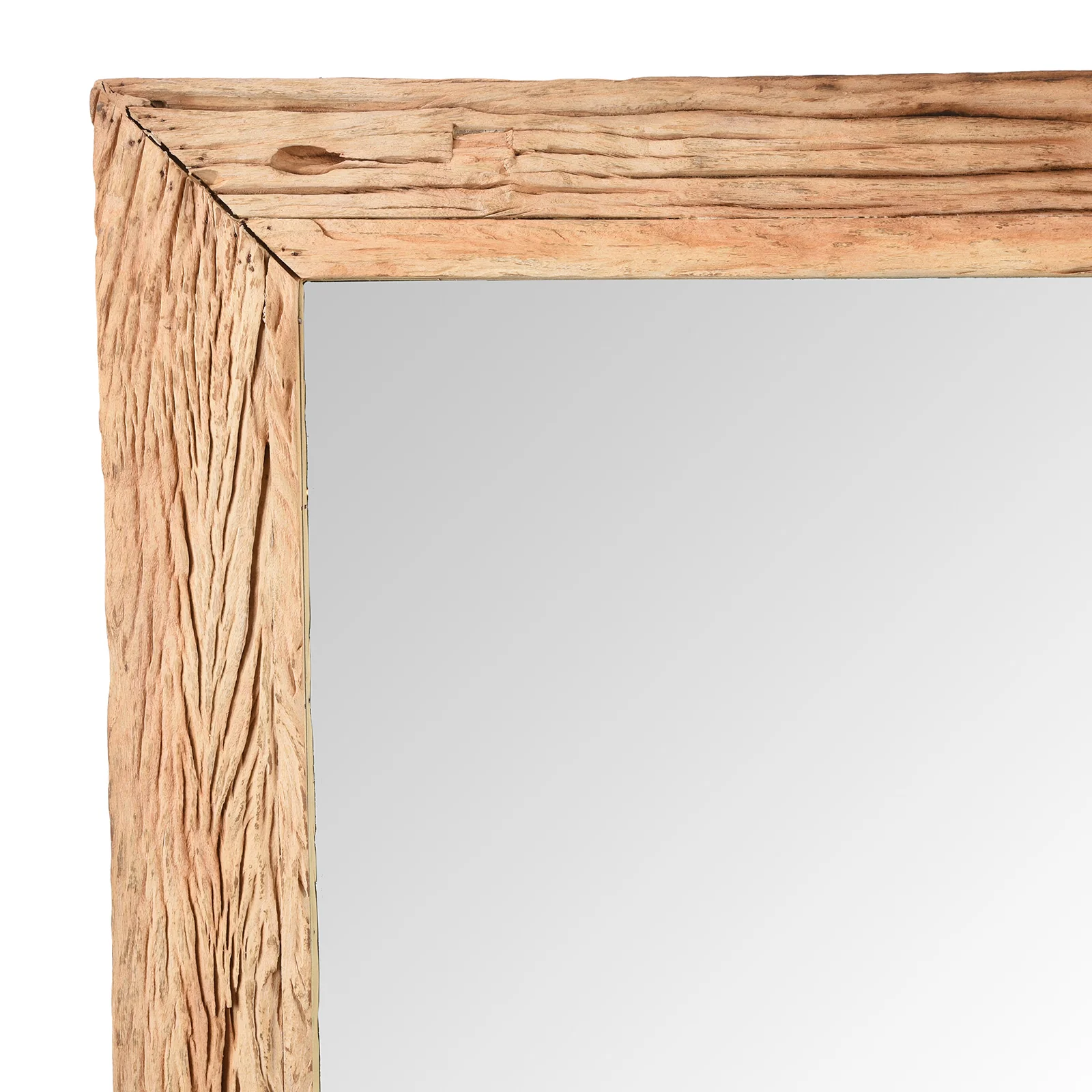 Rustic Bleached Driftwood Mirror - Image 5