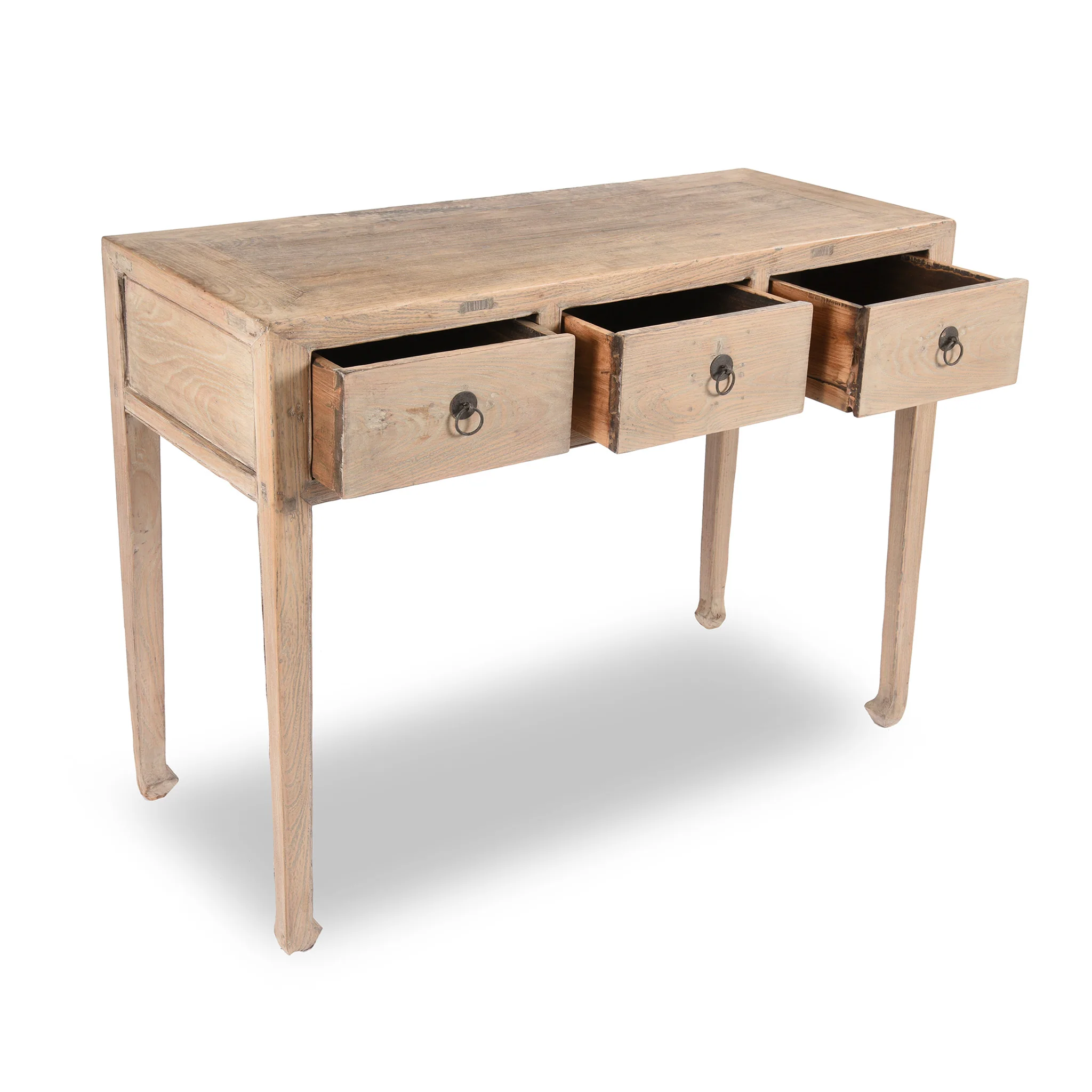 Bleached Elm Console Table From Shanxi - 19thC - Image 2