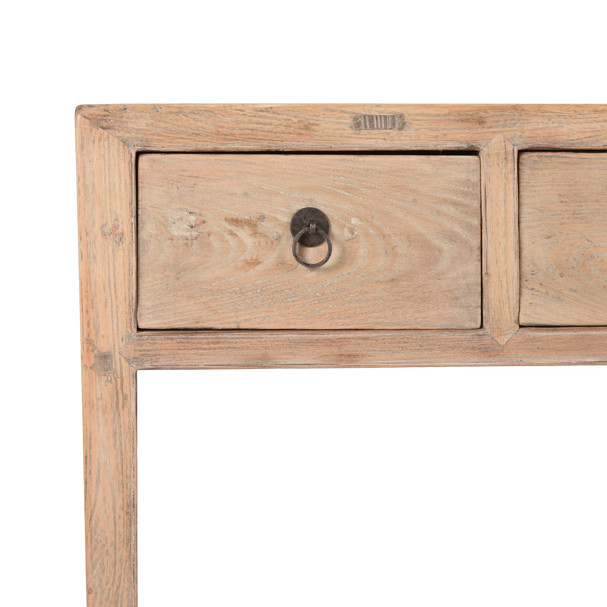 Bleached Elm Console Table From Shanxi - 19thC - Image 3