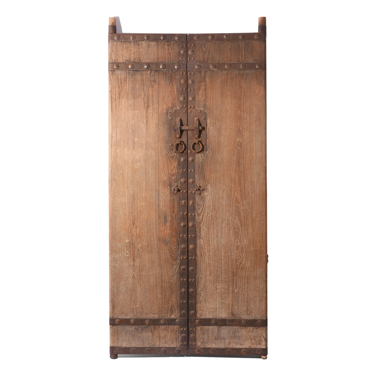 Bleached Elm Doors From Shanxi - 19th Century