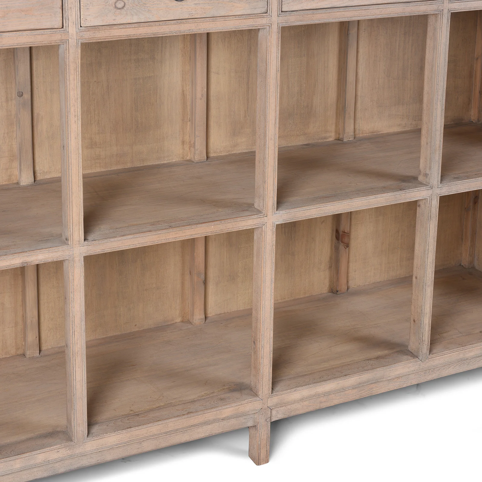 Bleached Shelving Unit Made From Old Pine - Image 5