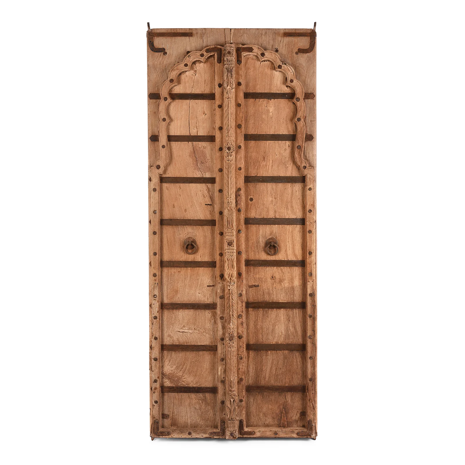 Bleached Indian Doors From Bikaner - 19th Century