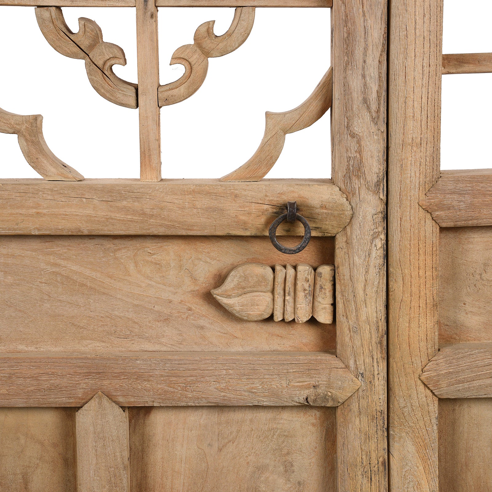 Bleached Chinese Lattice Door From Shanxi - 19th Century - Image 6
