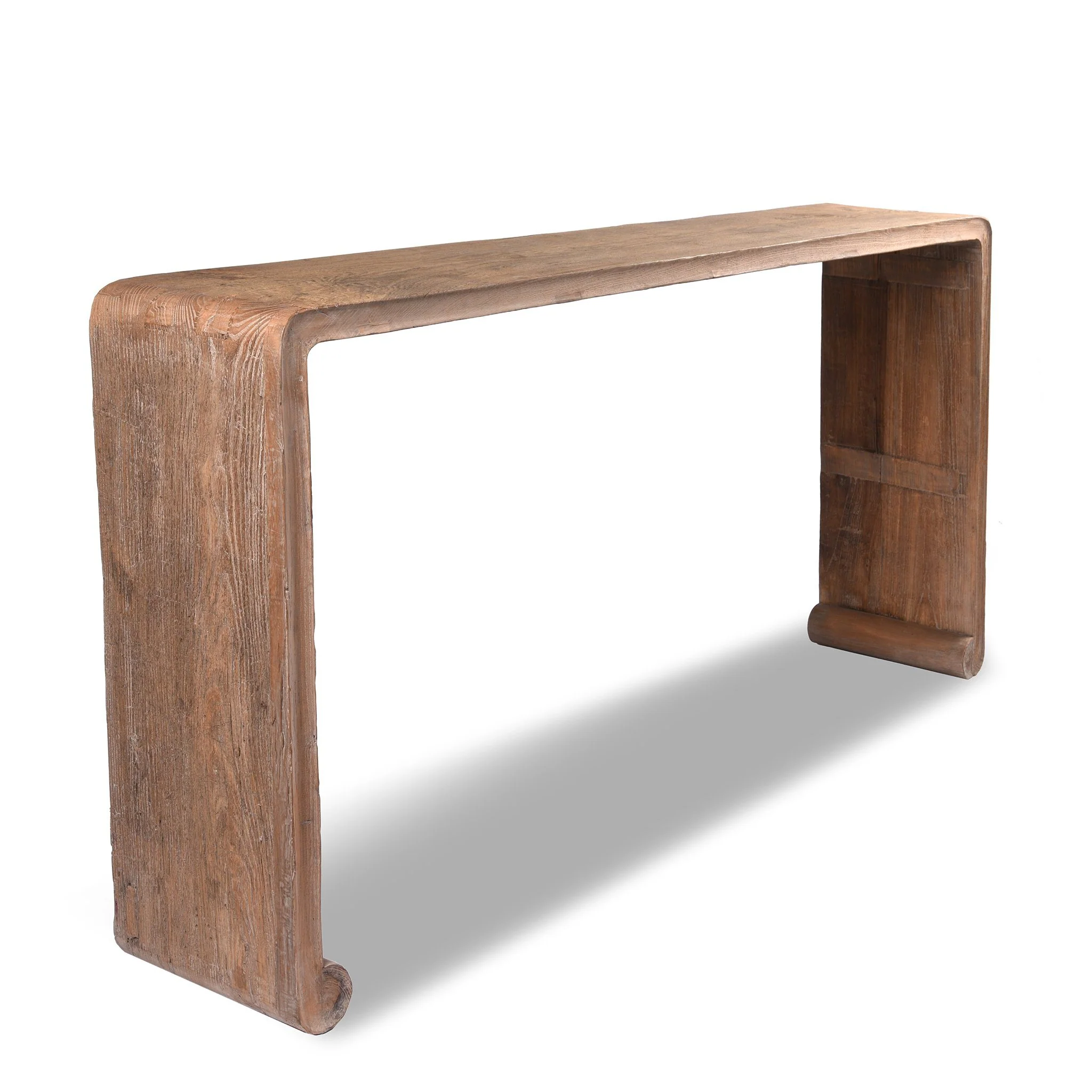 Bleached Ribbon Altar Table Made From Reclaimed Elm - Image 2
