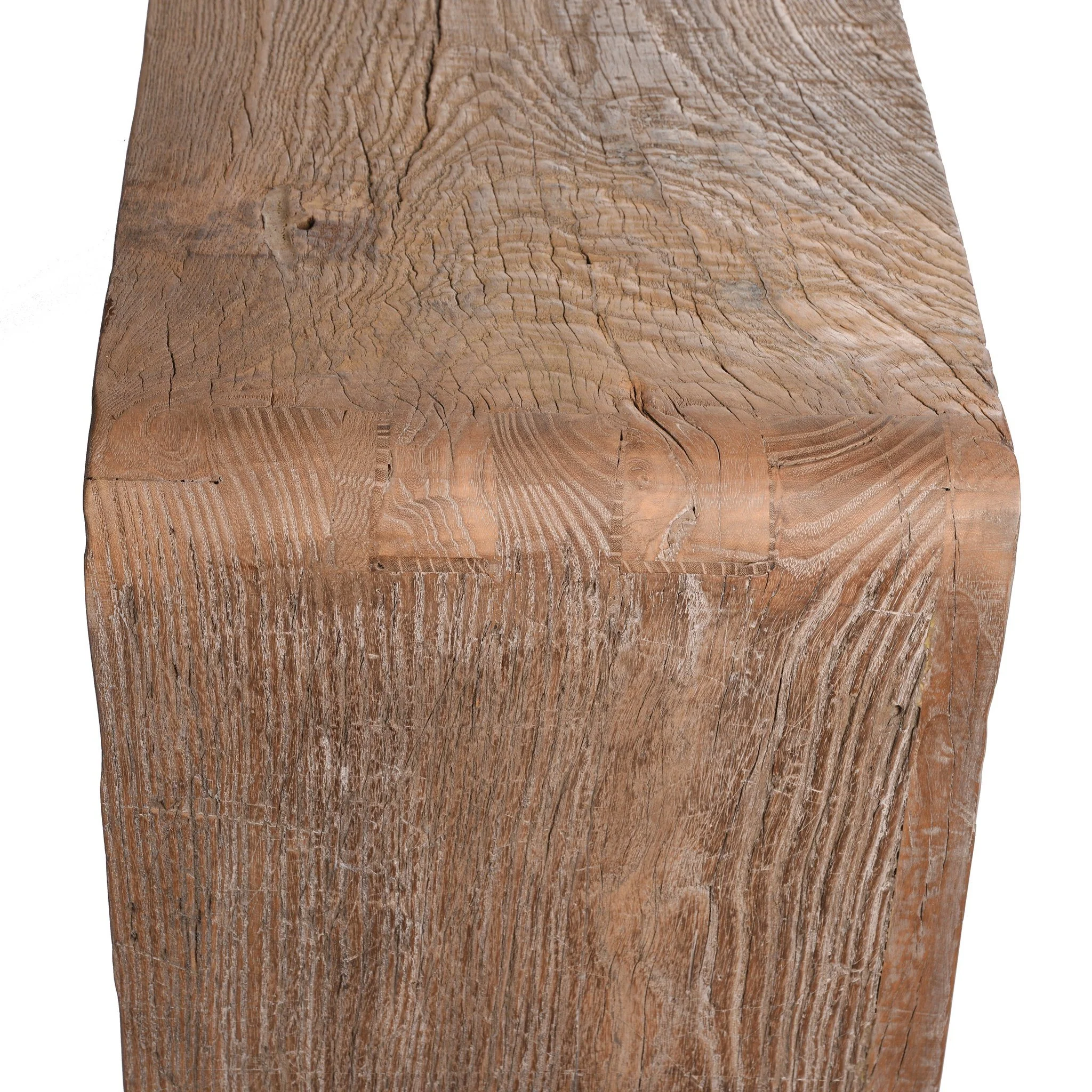 Bleached Ribbon Altar Table Made From Reclaimed Elm - Image 4