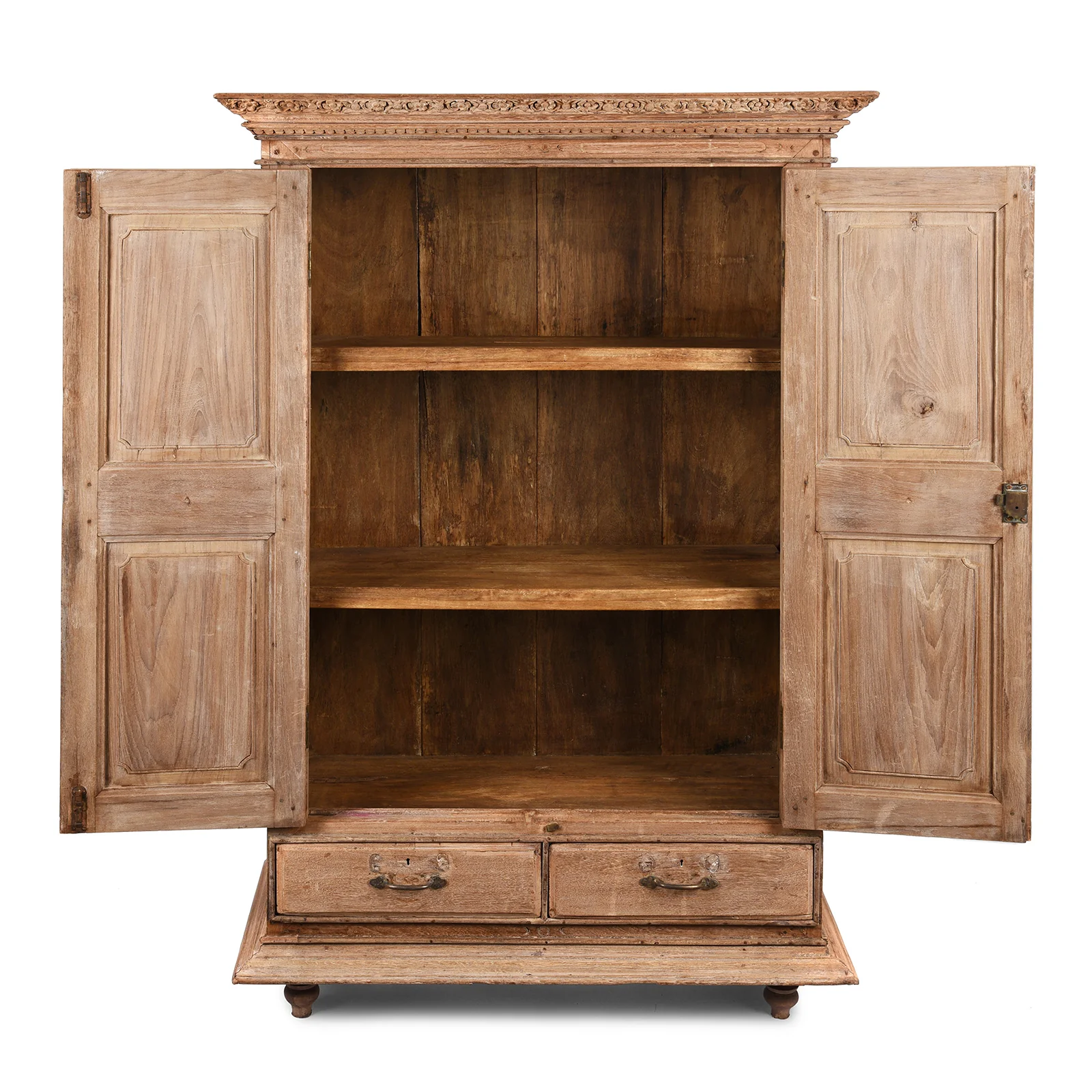 Bleached Indian Almirah Cabinet From Gujarat - 19th Century - Image 2