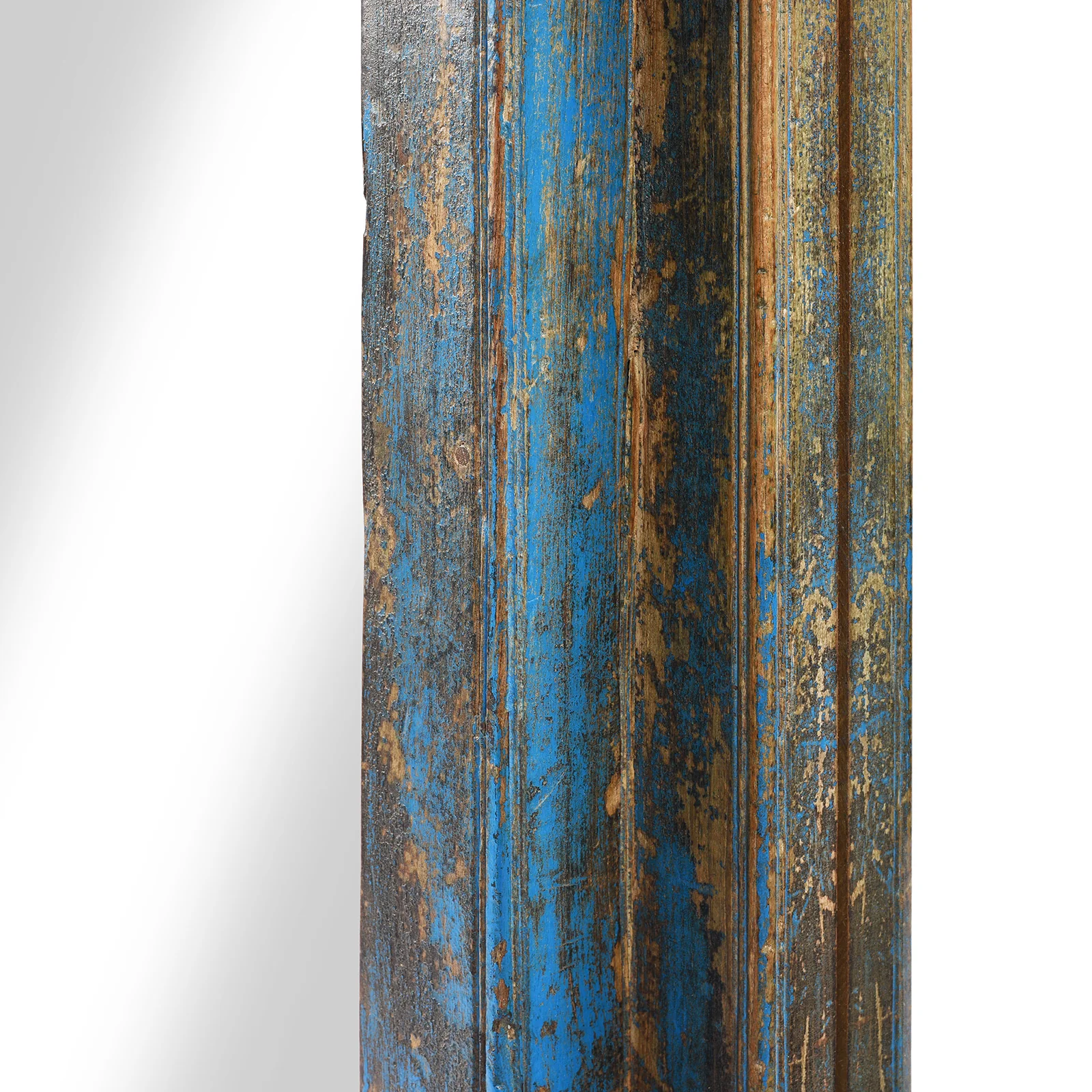 Blue Painted Ganesh Door Mirror From Andhra Pradesh - 19th Century - Image 5