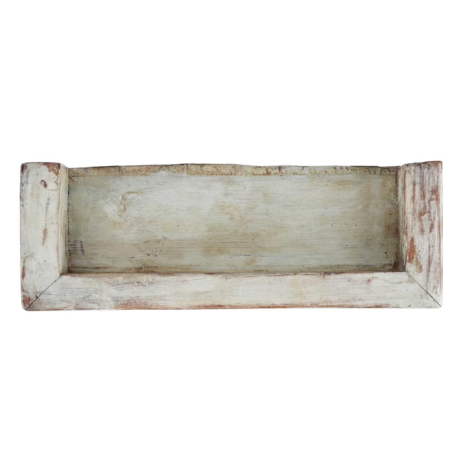 Light Blue Painted Teak Glazed Wall Cabinet - Ca 1930 - Image 5