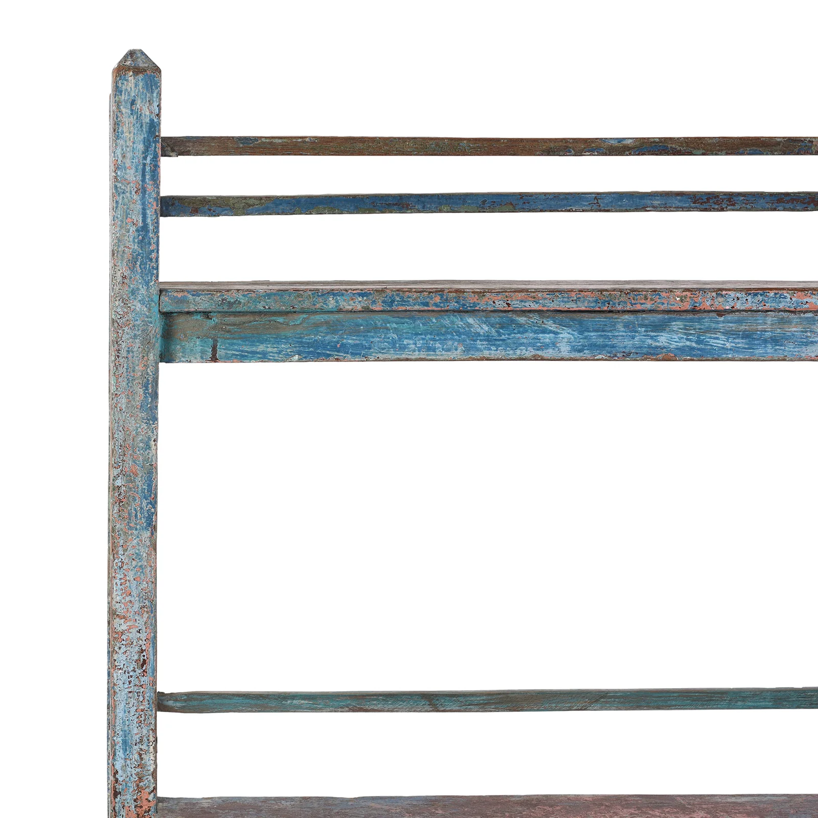 Blue Teak Shelf From Rajasthan - Ca 1930 - Image 3