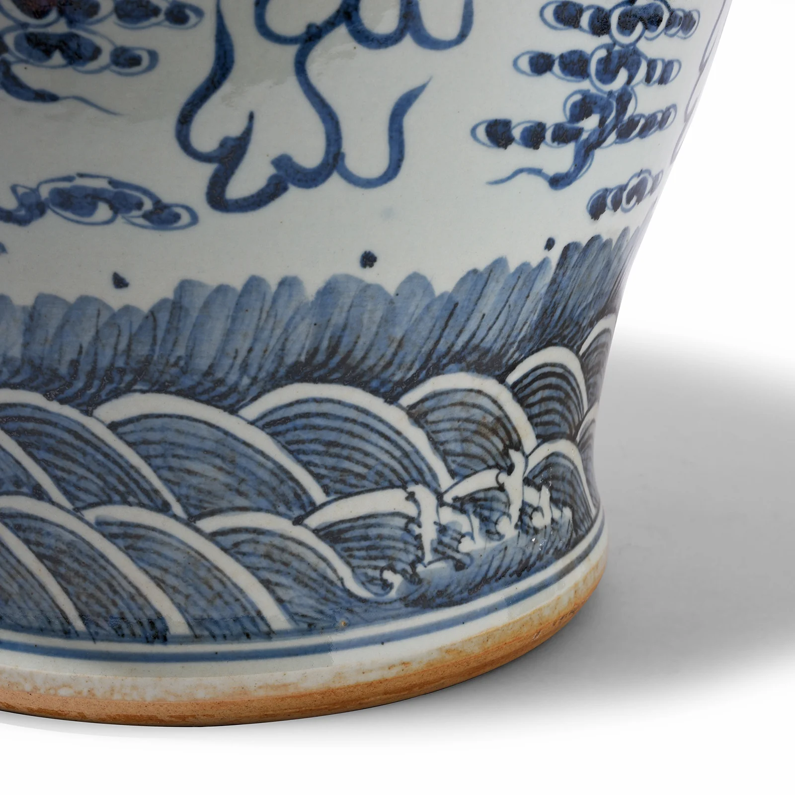 Blue & White Porcelain Vase - Dragon Design - Image 5
