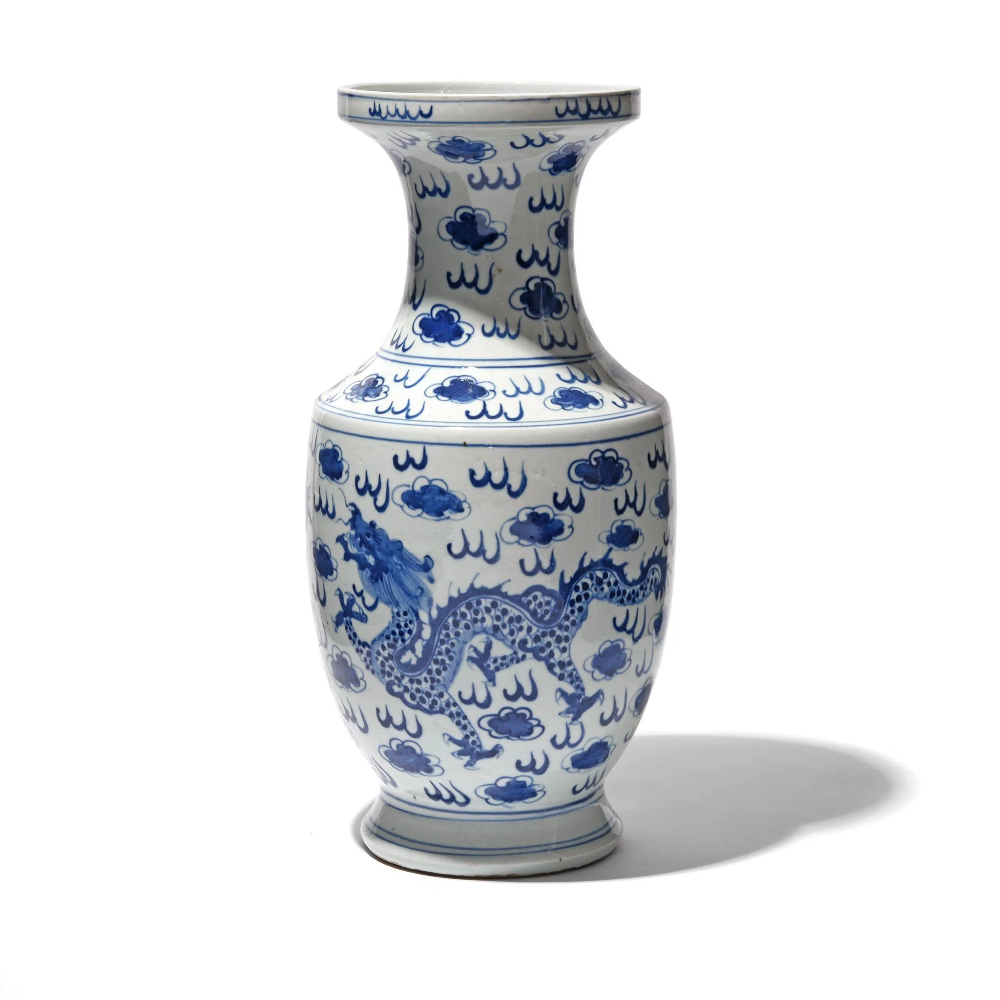 Blue & White Porcelain Fengweizun Vase - Image 5