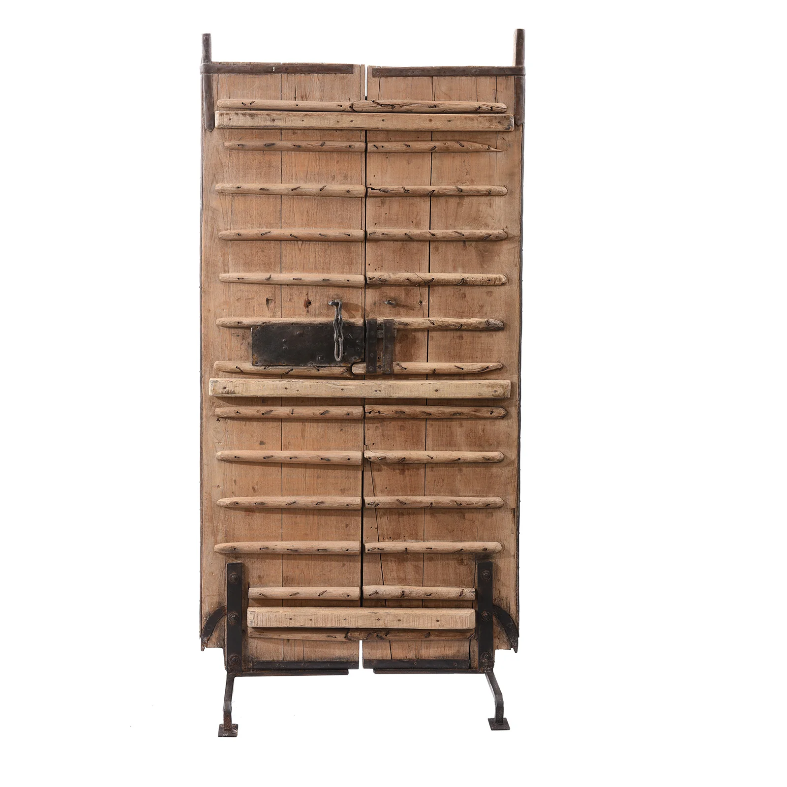 Old Brass Bound Door From Shekhawati - 19th Century - Image 8