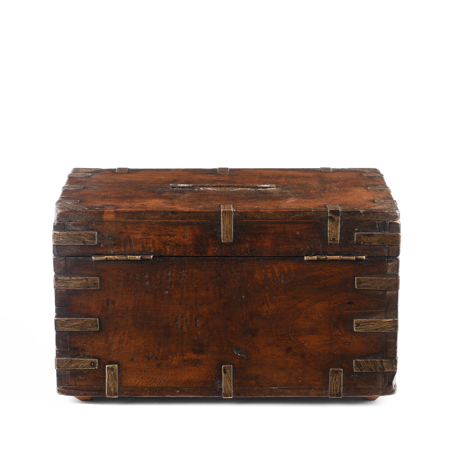 Brass Bound Jewellery Box From Rajasthan - 19th Century - Image 4