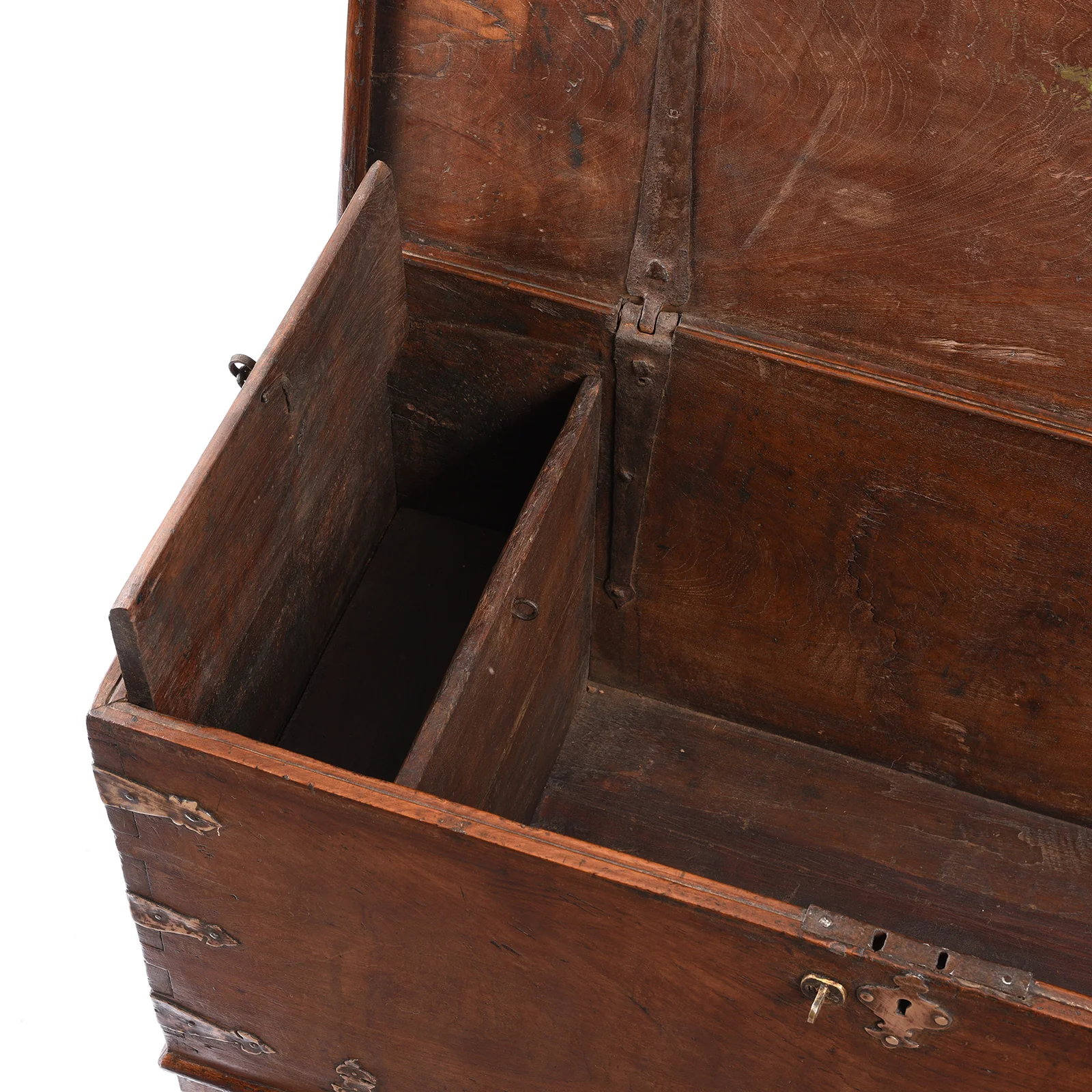 Brass Bound Anglo-Indian Chest From Rajasthan - 19th Century - Image 6