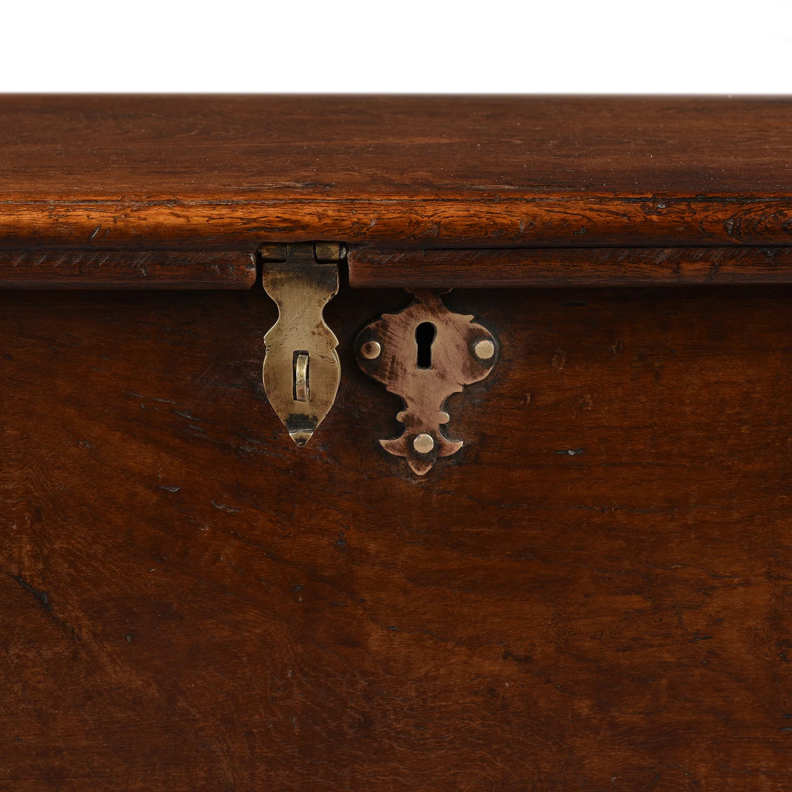 Brass Bound Anglo-Indian Chest From Rajasthan - 19th Century - Image 8