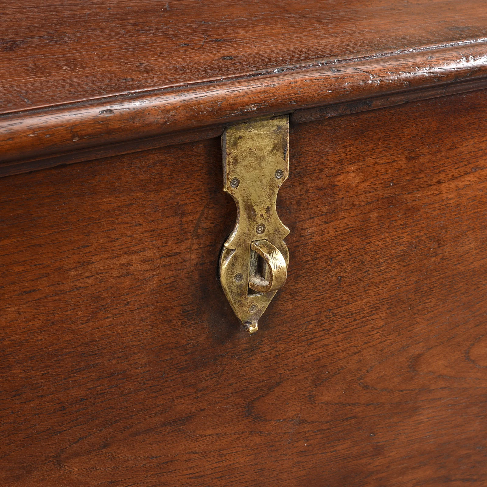 Brass Bound Teak Chest From Rajasthan - 19th Century - Image 7