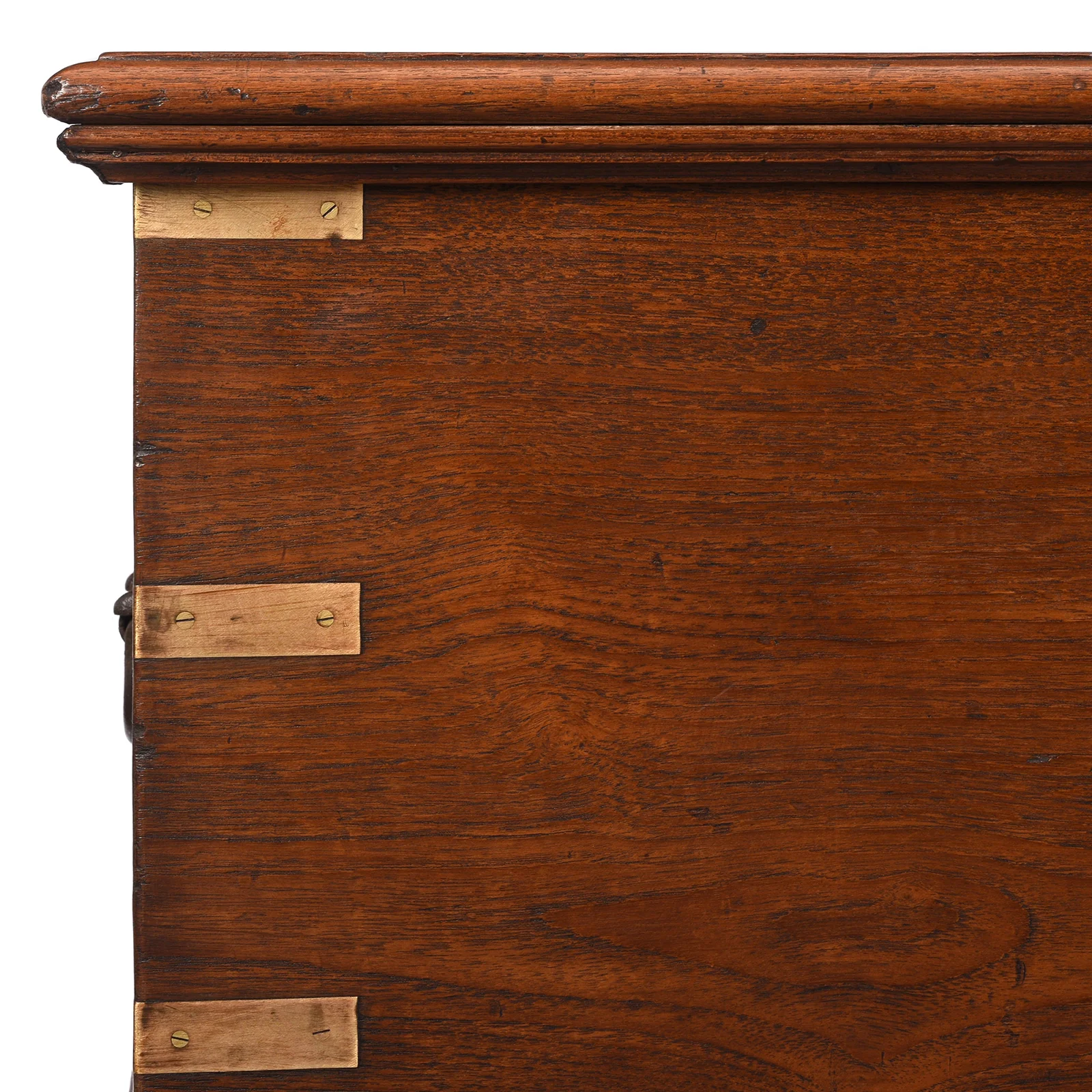 Brass Bound Teak Chest From Gujarat - 19th Century - Image 2