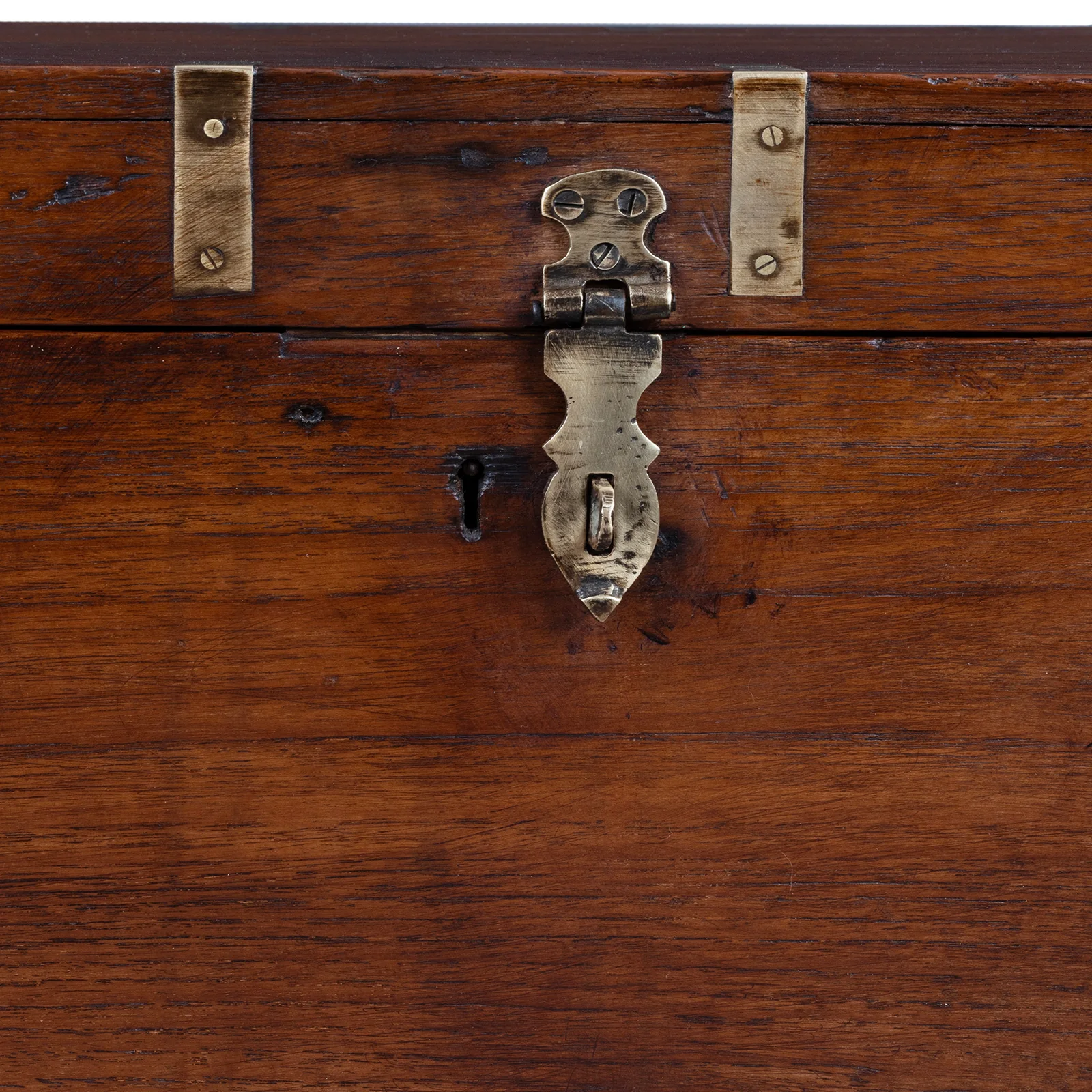 Brass Bound Teak Military Chest -19th Century - Image 2