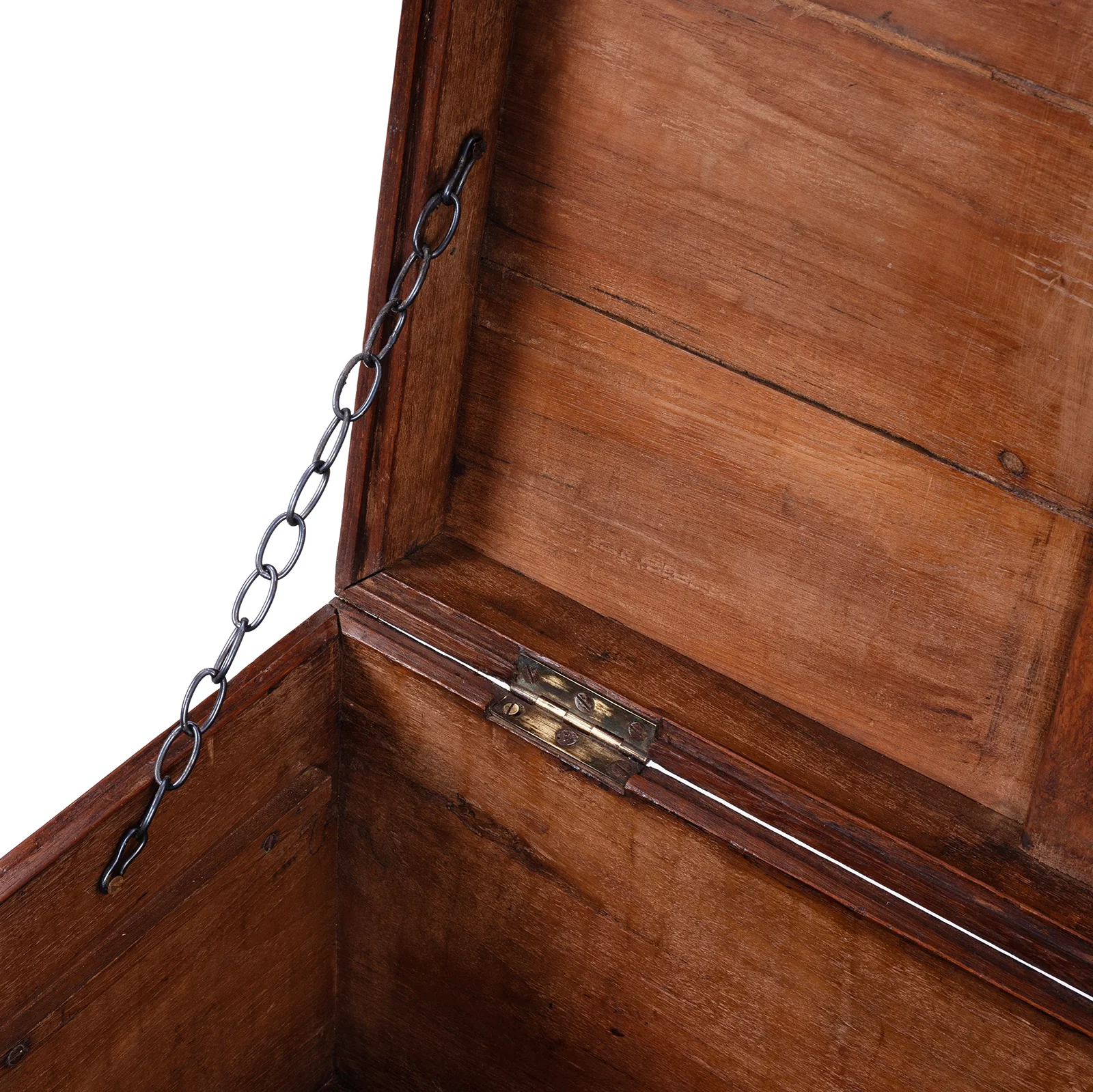 Brass Bound Teak Military Chest -19th Century - Image 6