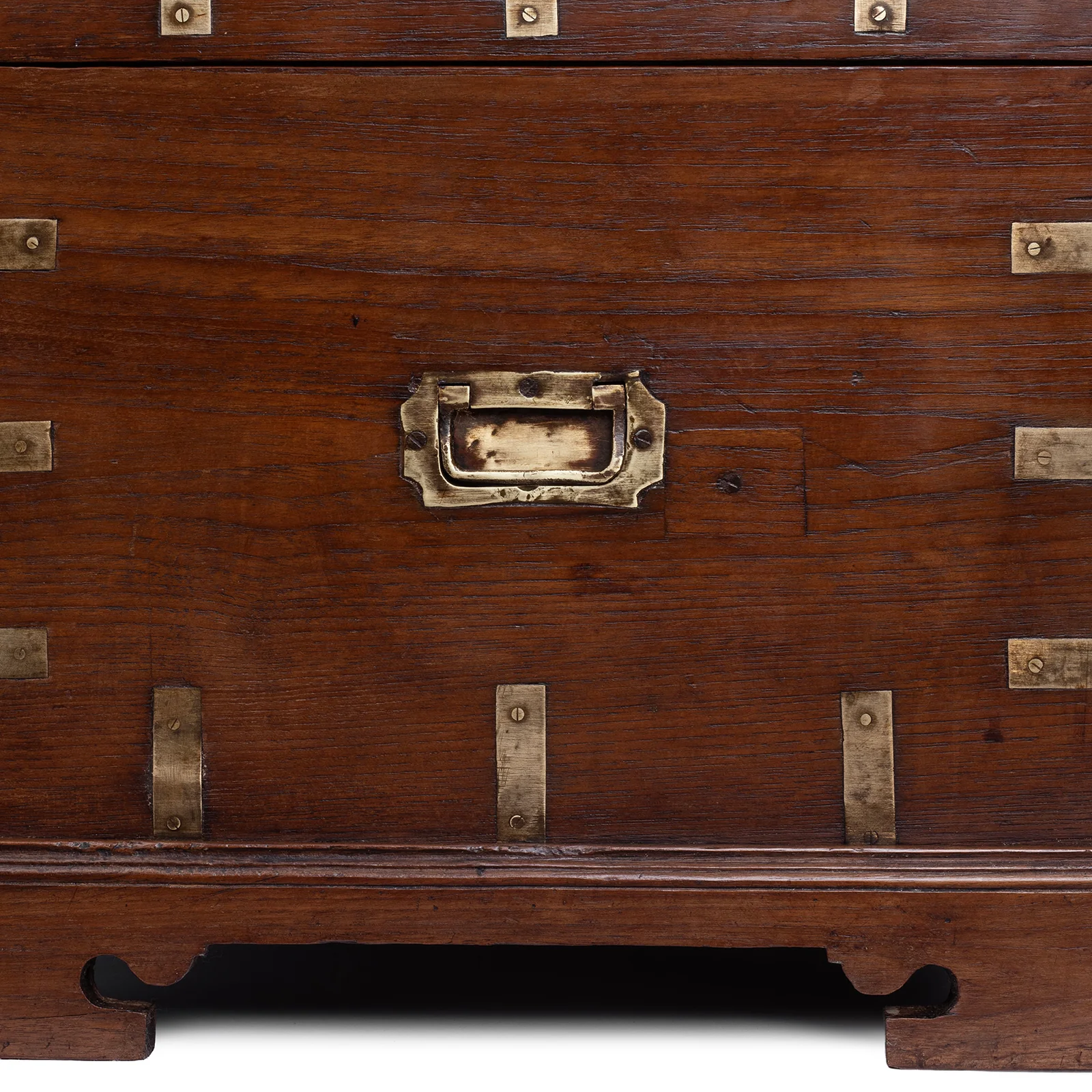 Brass Bound Teak Military Chest -19th Century - Image 7