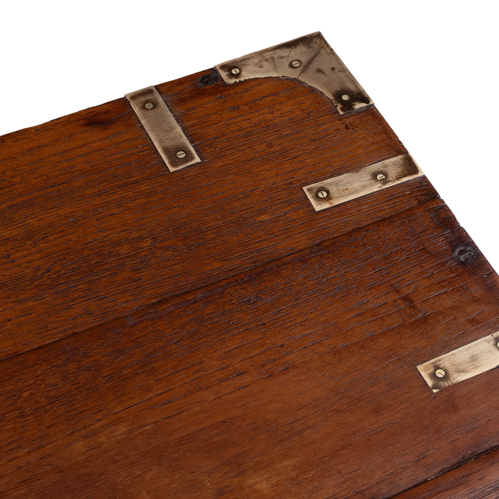 Brass Bound Teak Military Chest -19th Century - Image 8