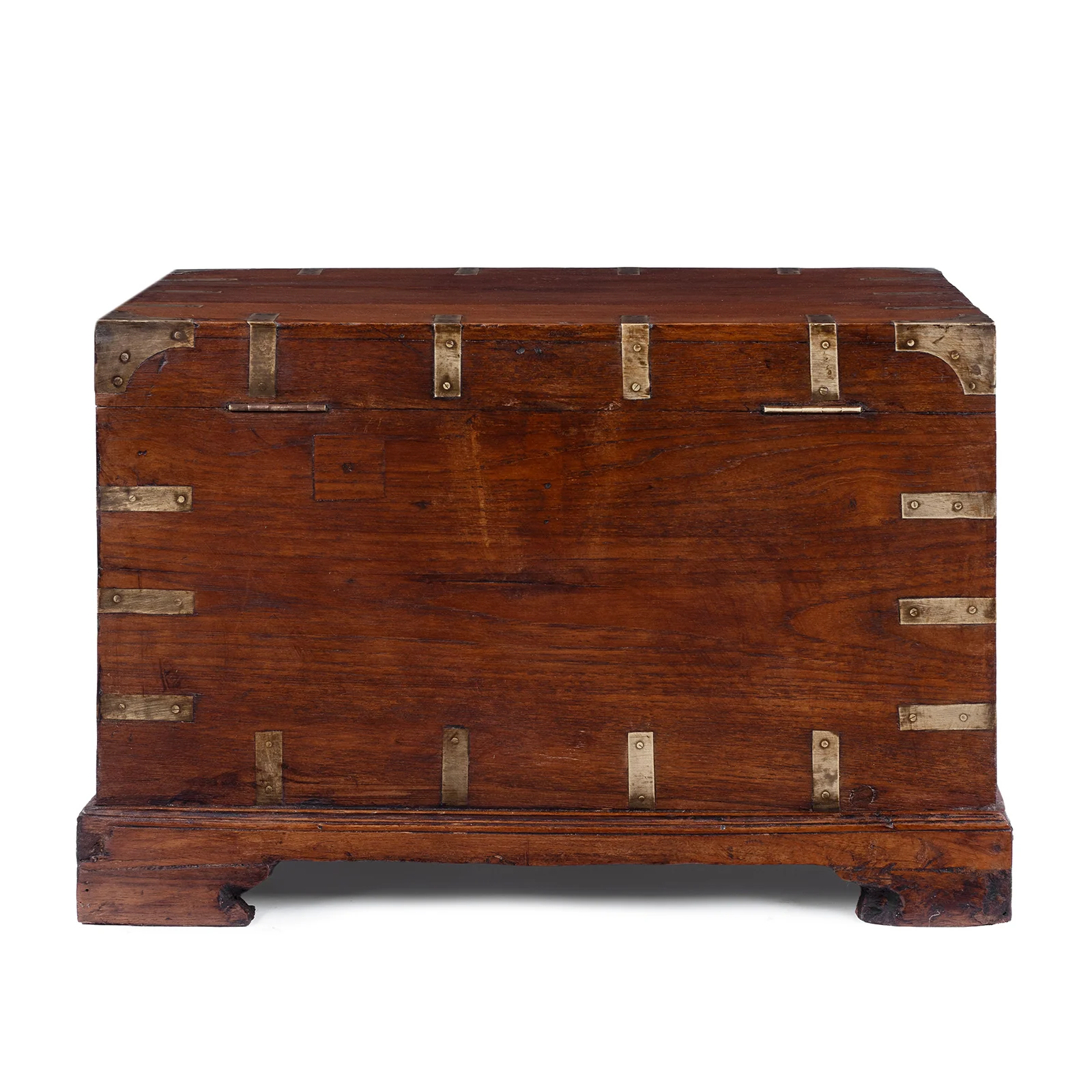 Brass Bound Teak Military Chest -19th Century - Image 9