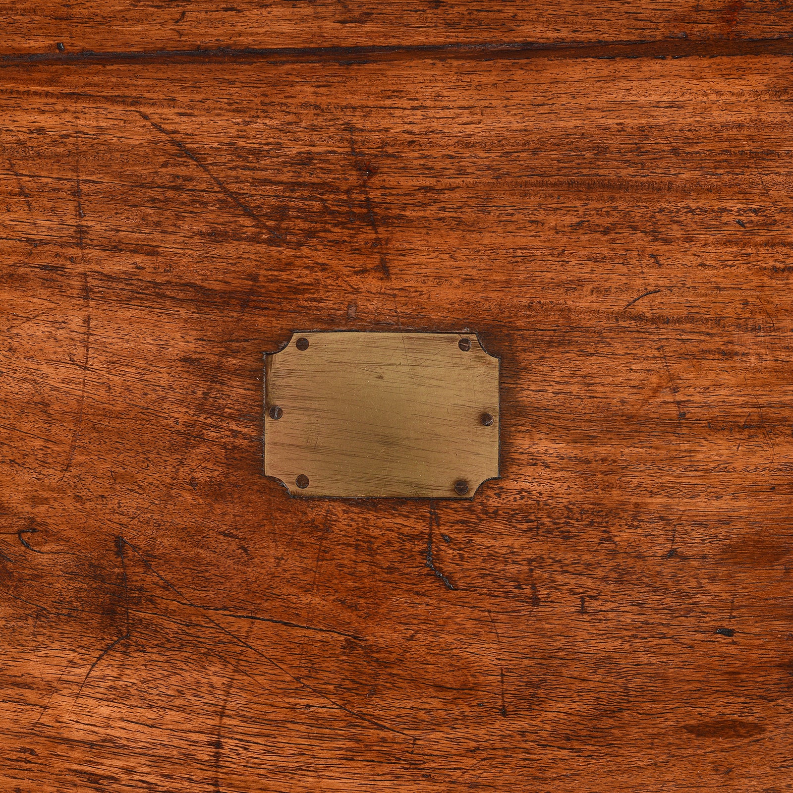 Brass Bound Teak Indian Military Chest -19th Century - Image 7