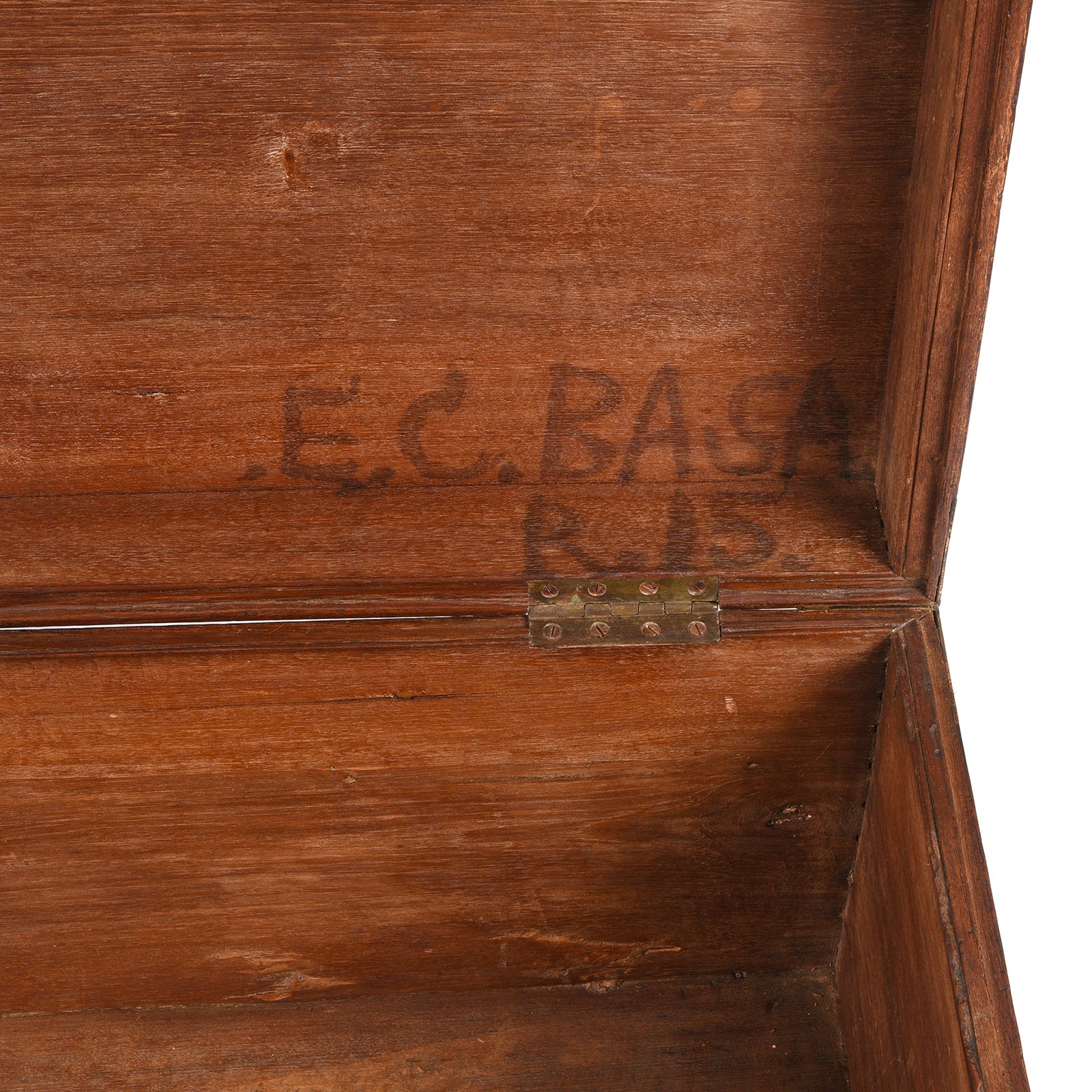 Brass Bound Teak Military Chest From Rajasthan - 19th Century - Image 6
