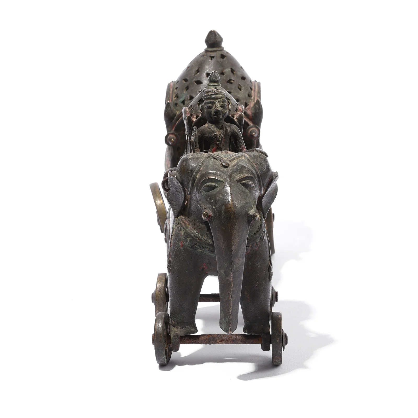 Brass Elephant Chariot Temple Toy From Andhra Pradesh - Late 19th Century - Image 4