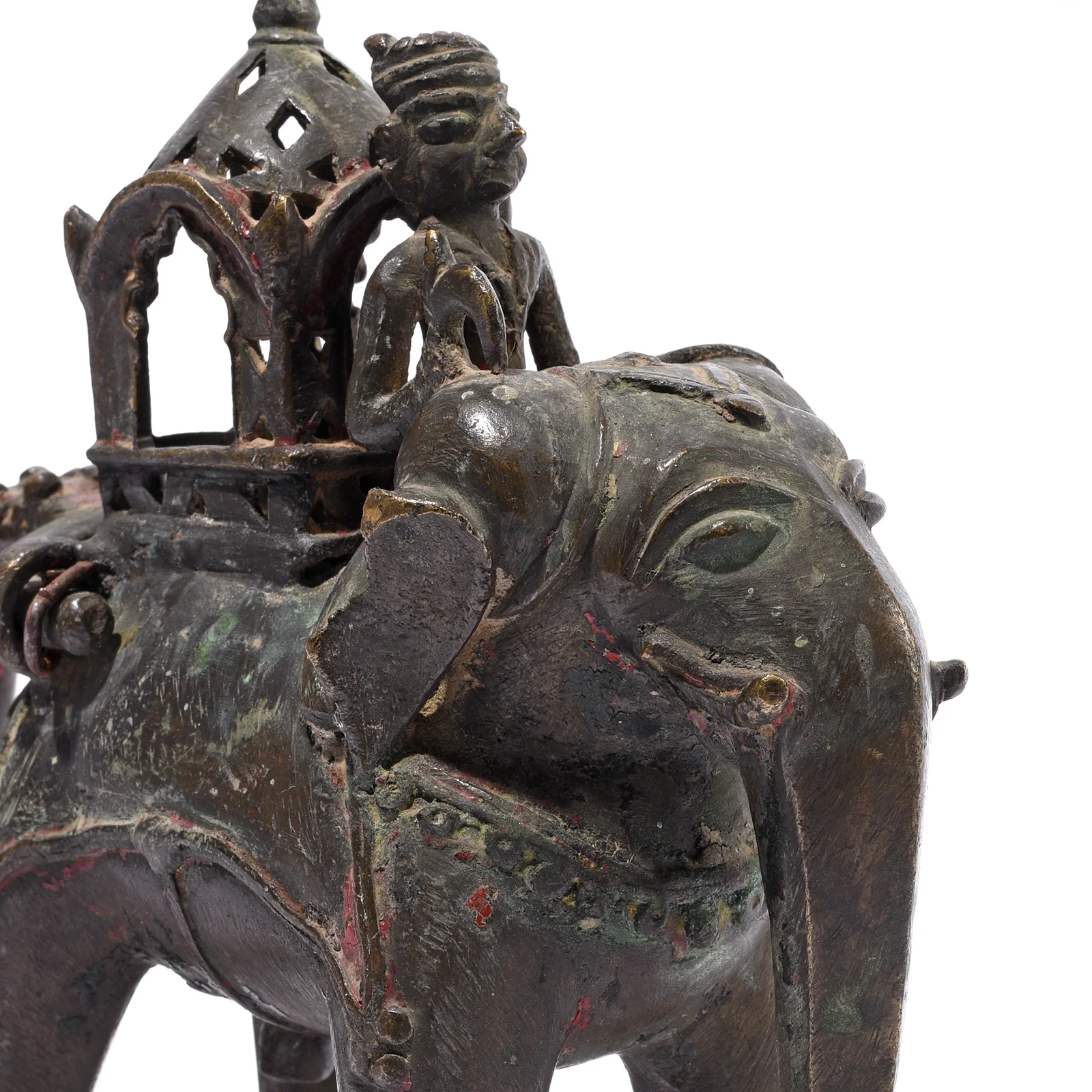 Brass Elephant Chariot Temple Toy From Andhra Pradesh - Late 19th Century - Image 5