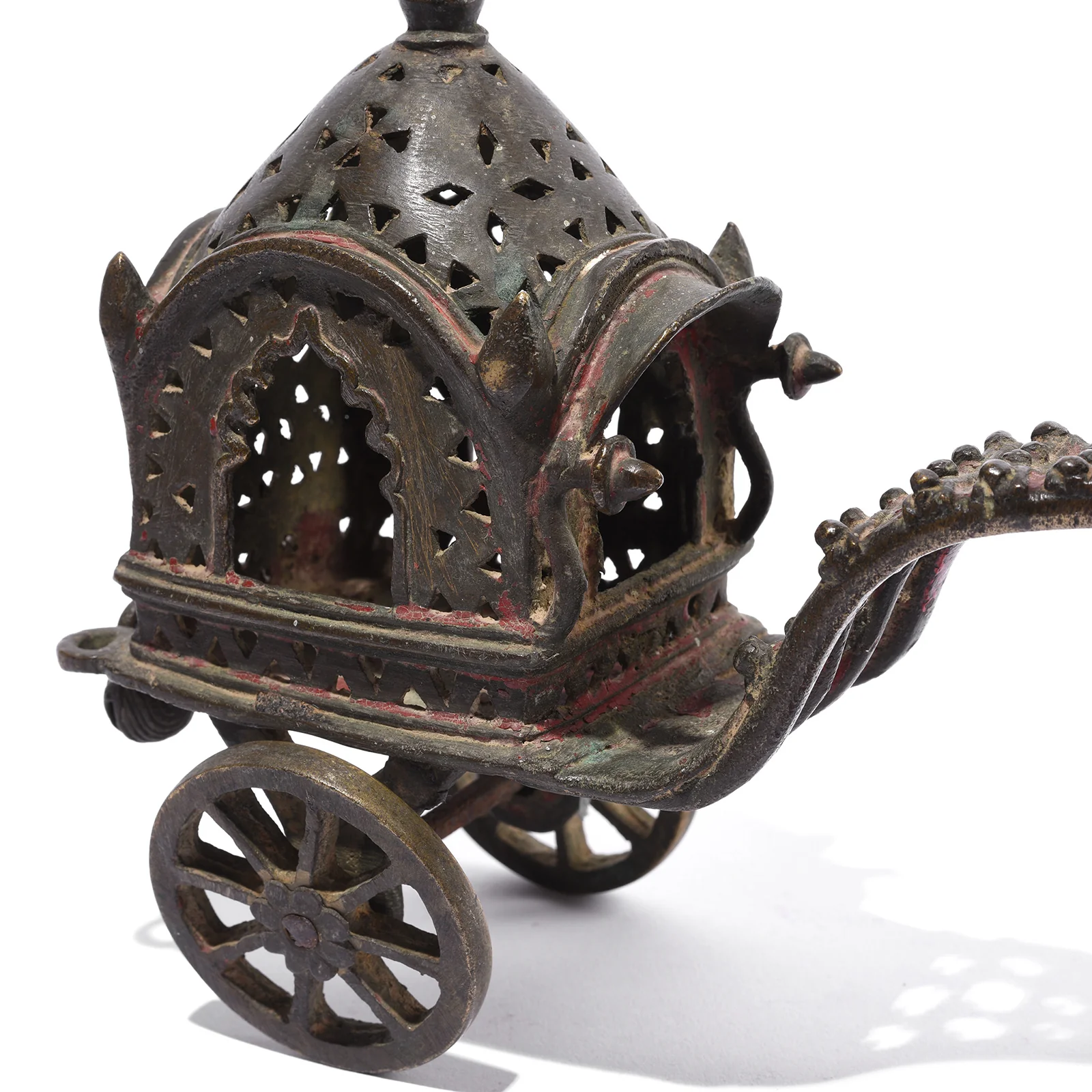 Brass Elephant Chariot Temple Toy From Andhra Pradesh - Late 19th Century - Image 7