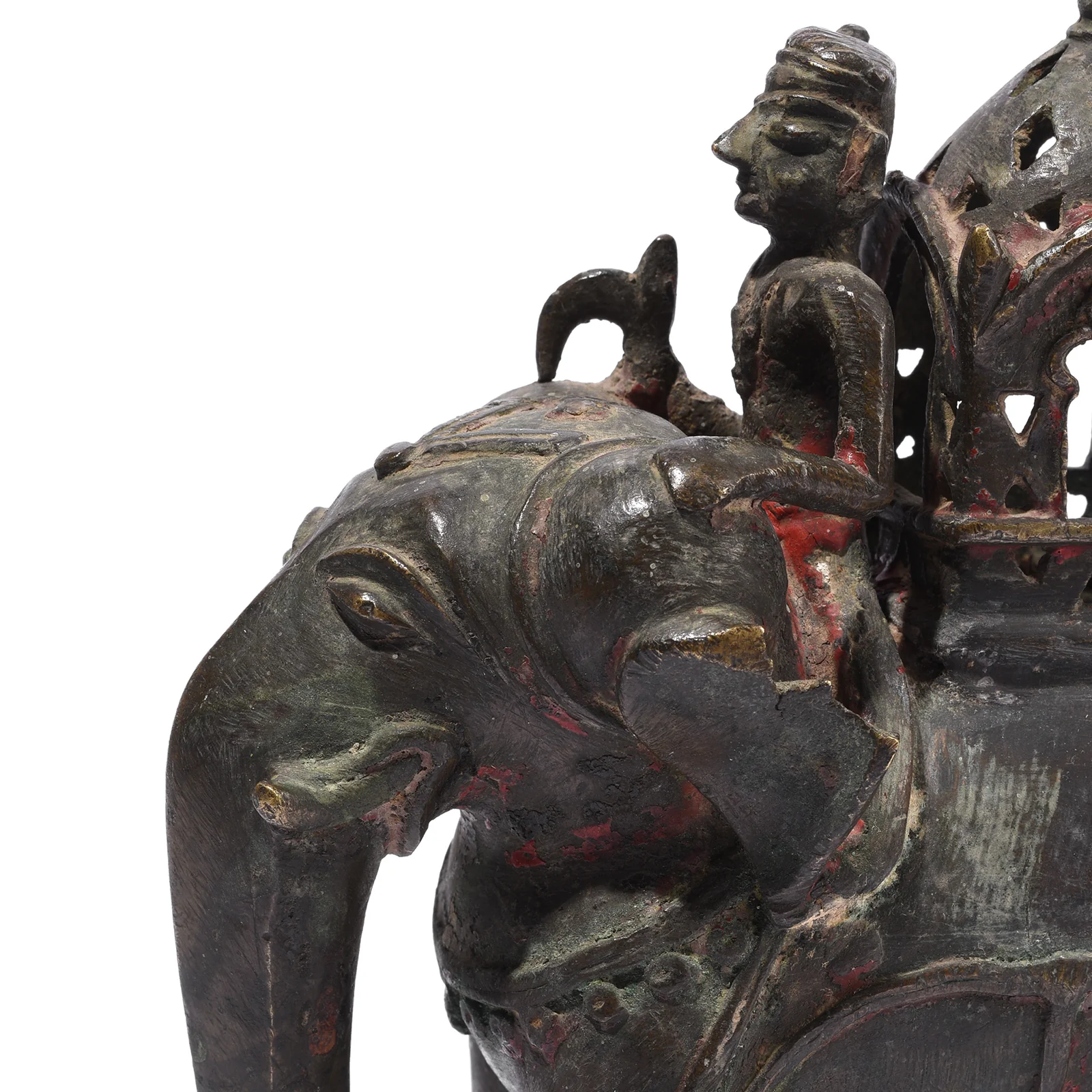 Brass Elephant Chariot Temple Toy From Andhra Pradesh - Late 19th Century - Image 8