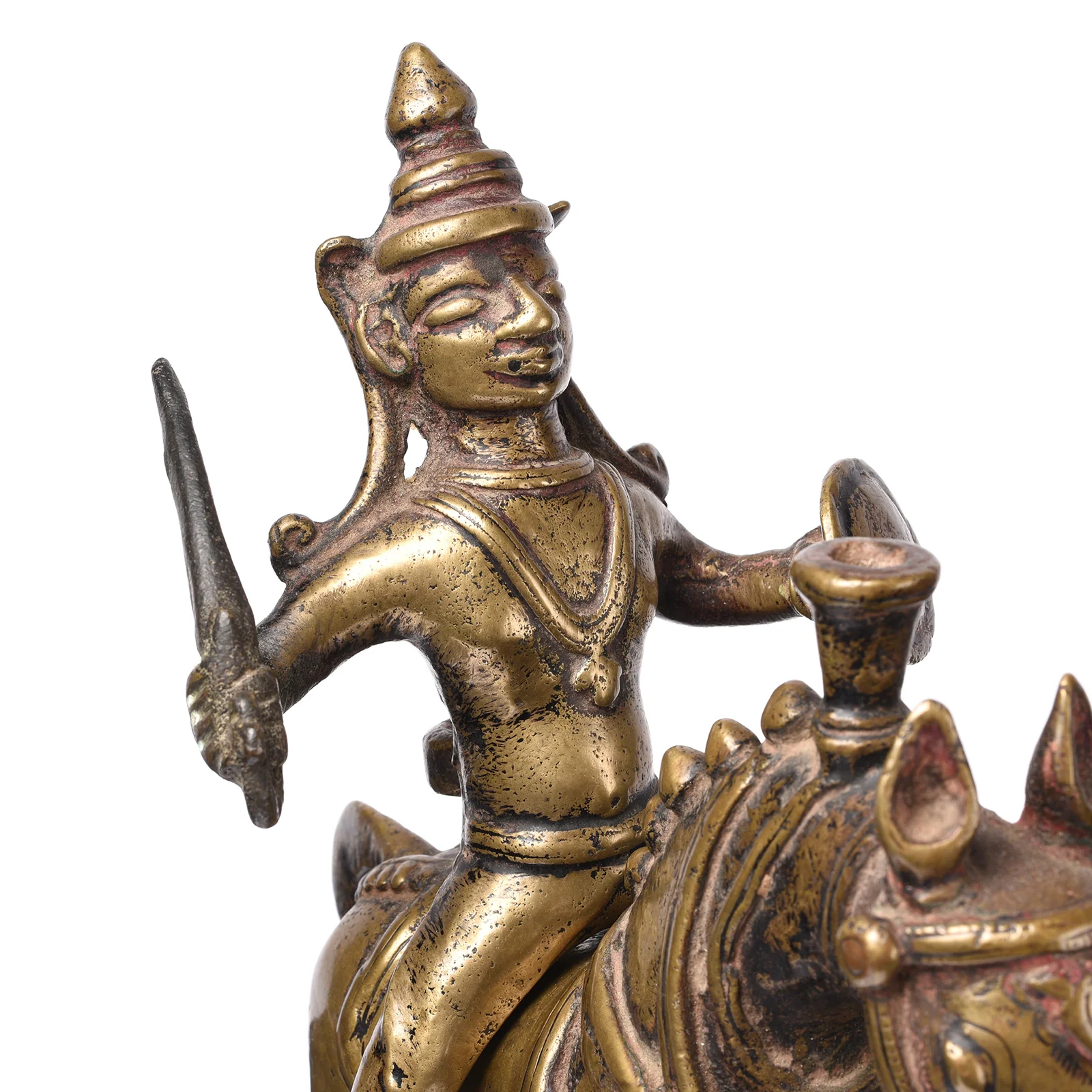 Brass Khandoba & Horse From Maharashtra - 18th Century - Image 7