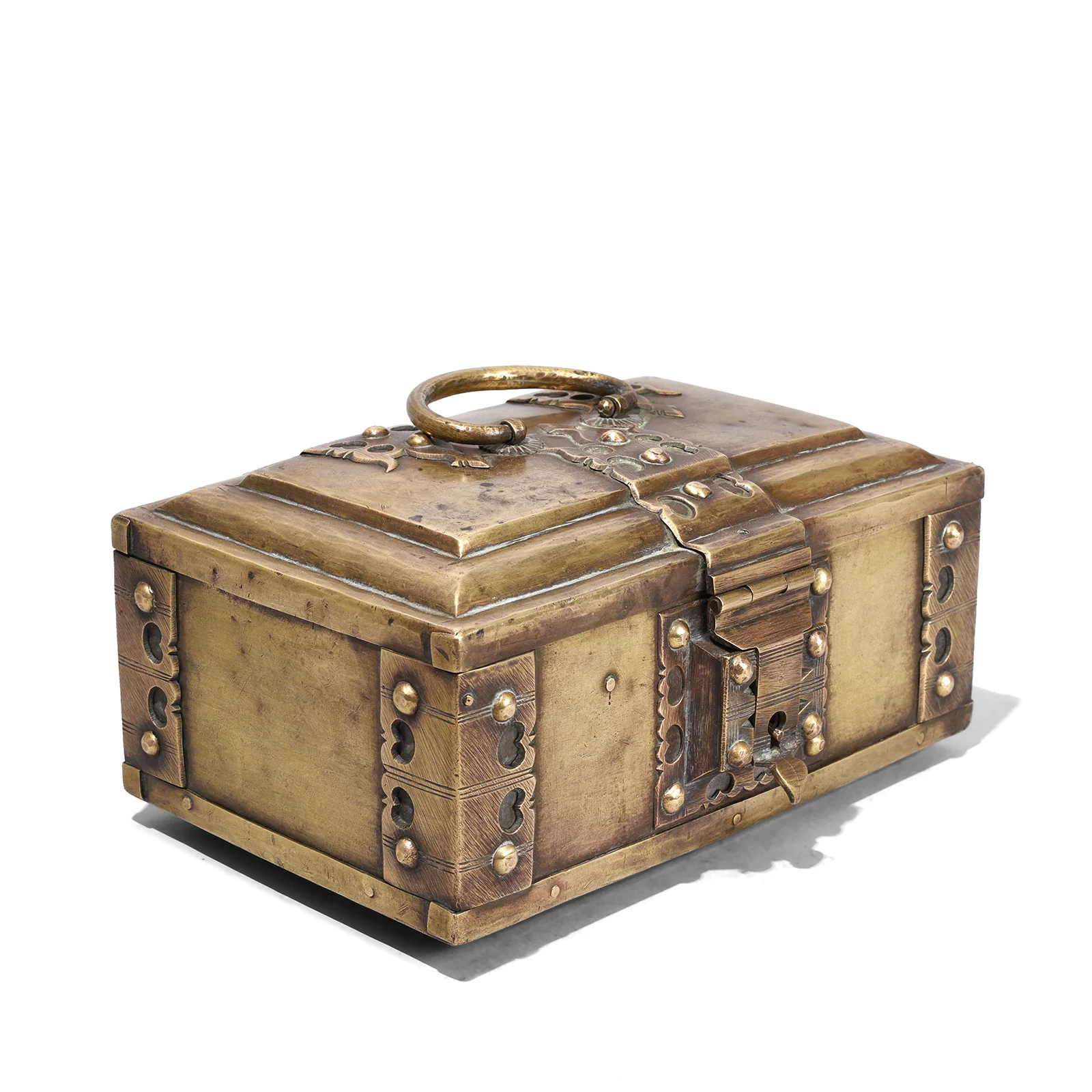 Brass Jewellery Box From Kerala - Late 19th Century