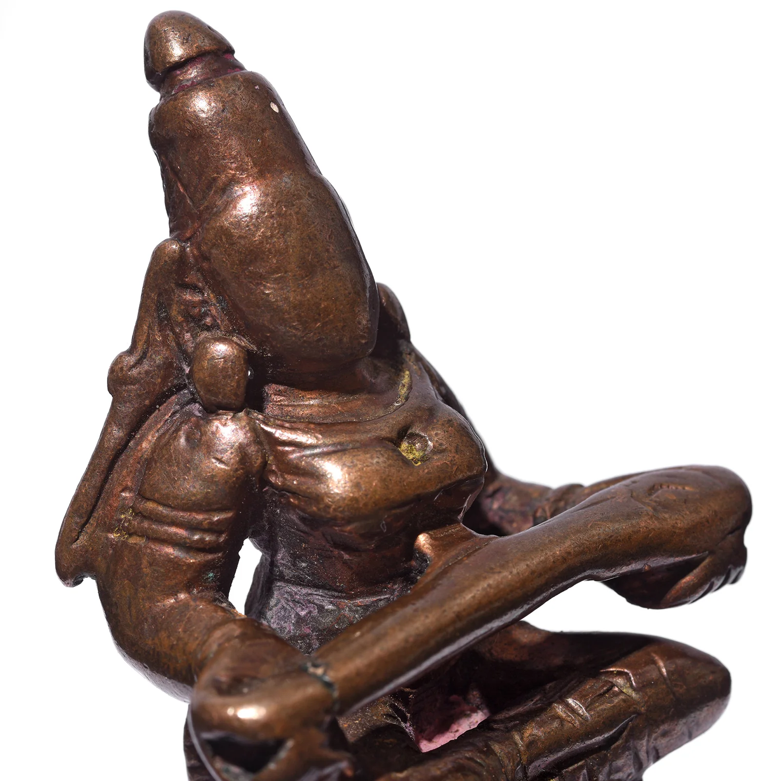 Brass Miniature Votive Statue Of Annapurna - Early 19th Century - Image 2