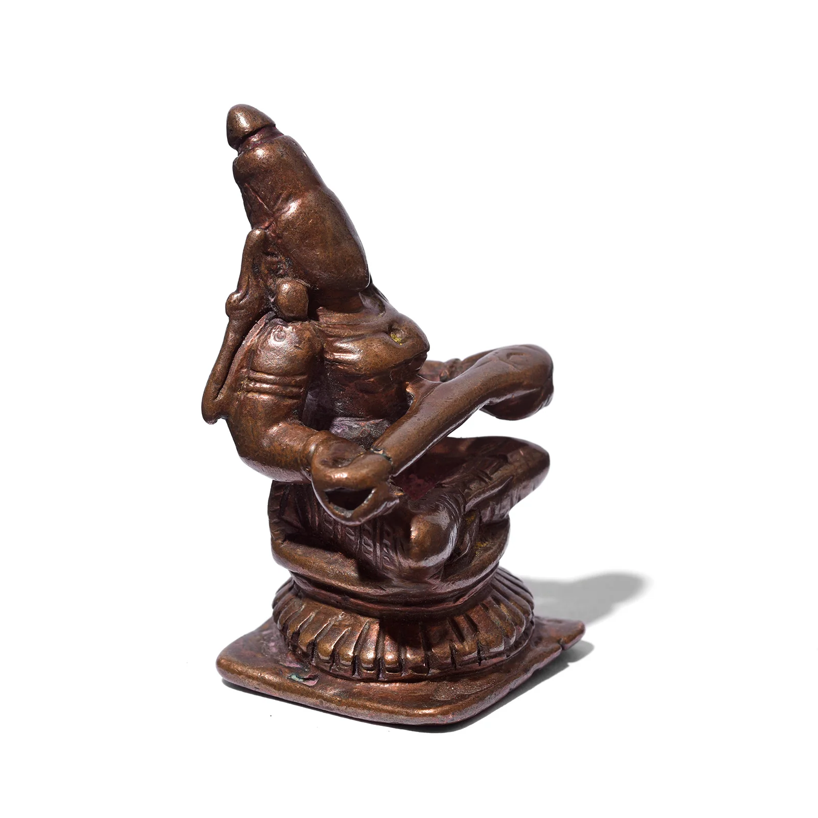 Brass Miniature Votive Statue Of Annapurna - Early 19th Century - Image 3