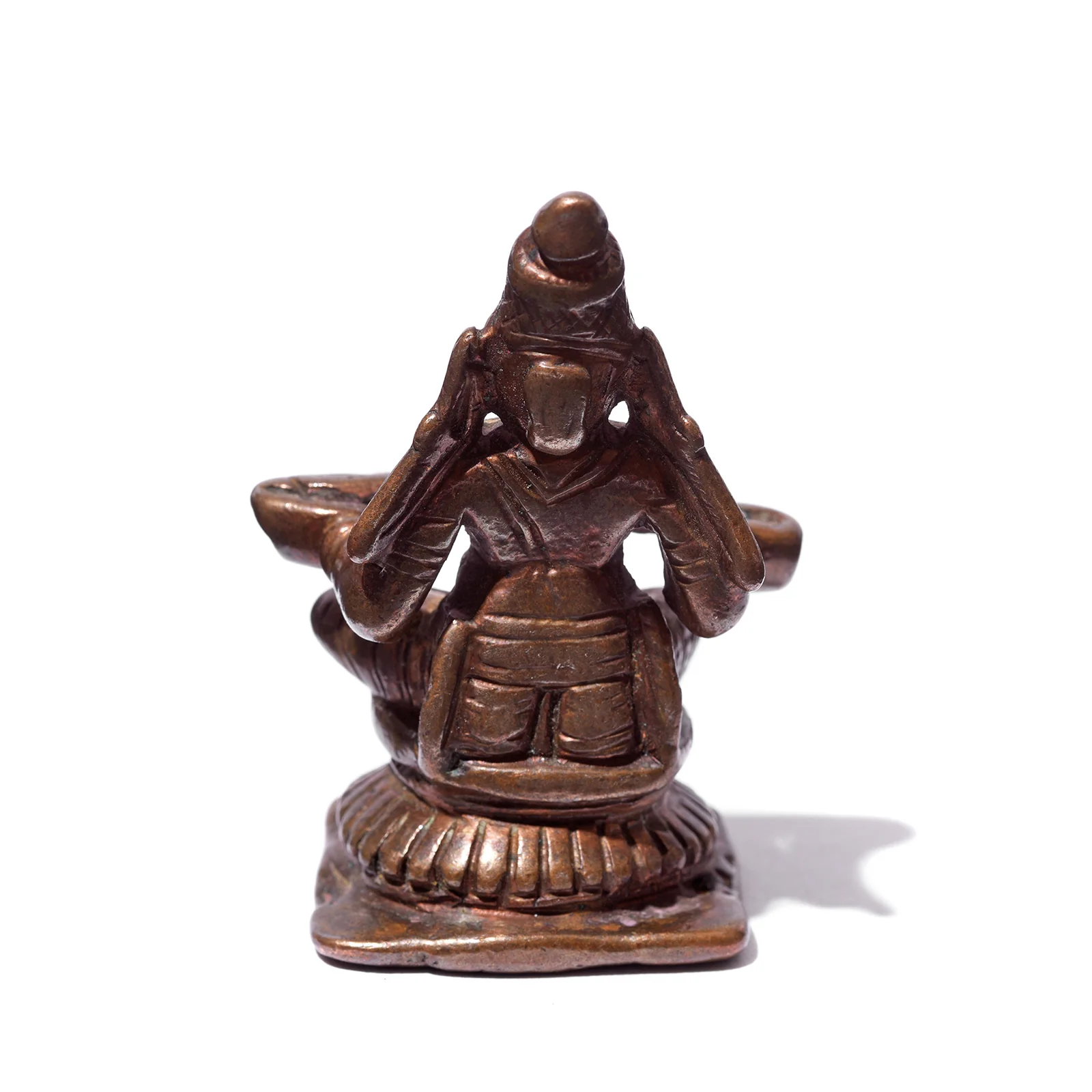 Brass Miniature Votive Statue Of Annapurna - Early 19th Century - Image 5