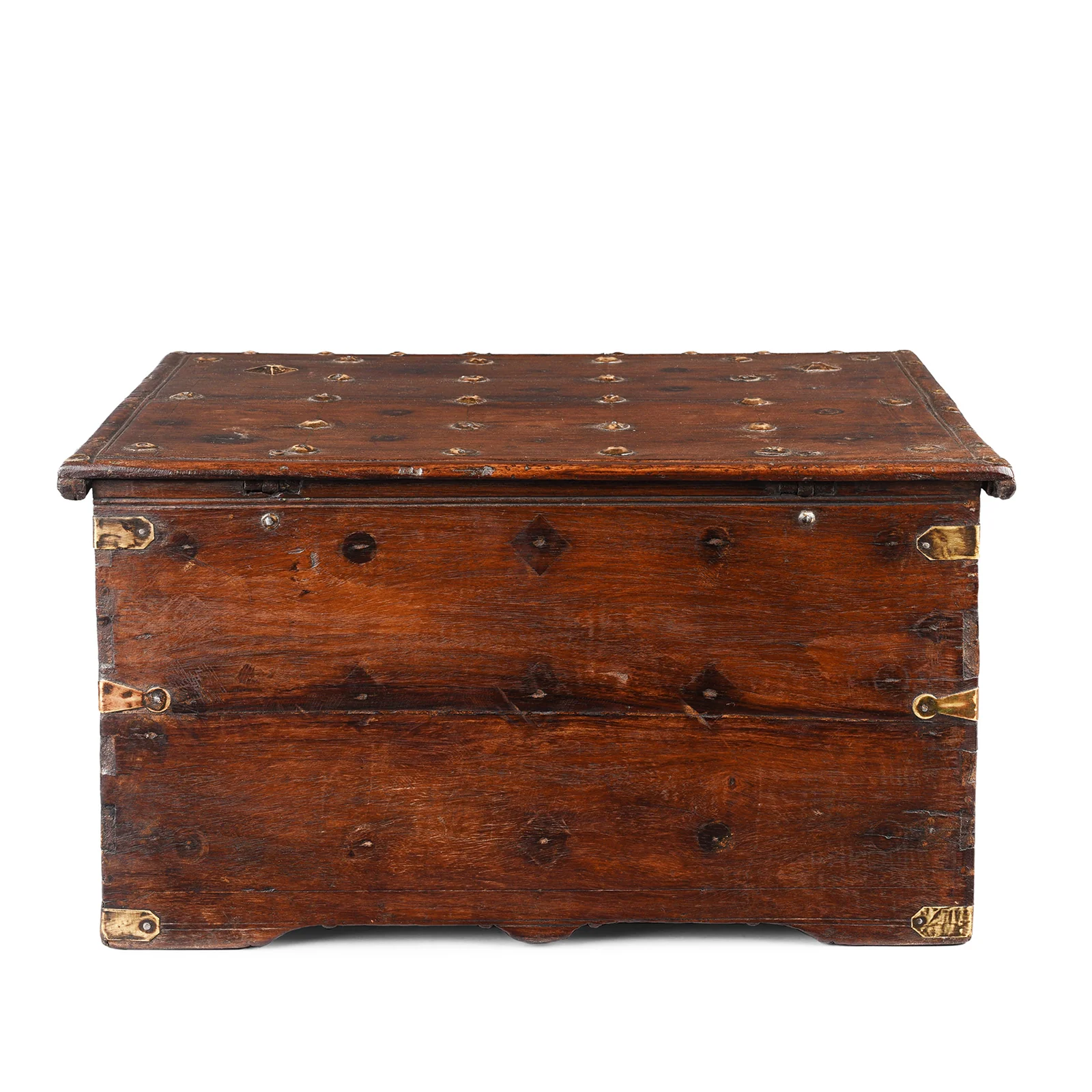 Brass Studded Rosewood Peacock Box From Saurashtra - 19th Century - Image 10